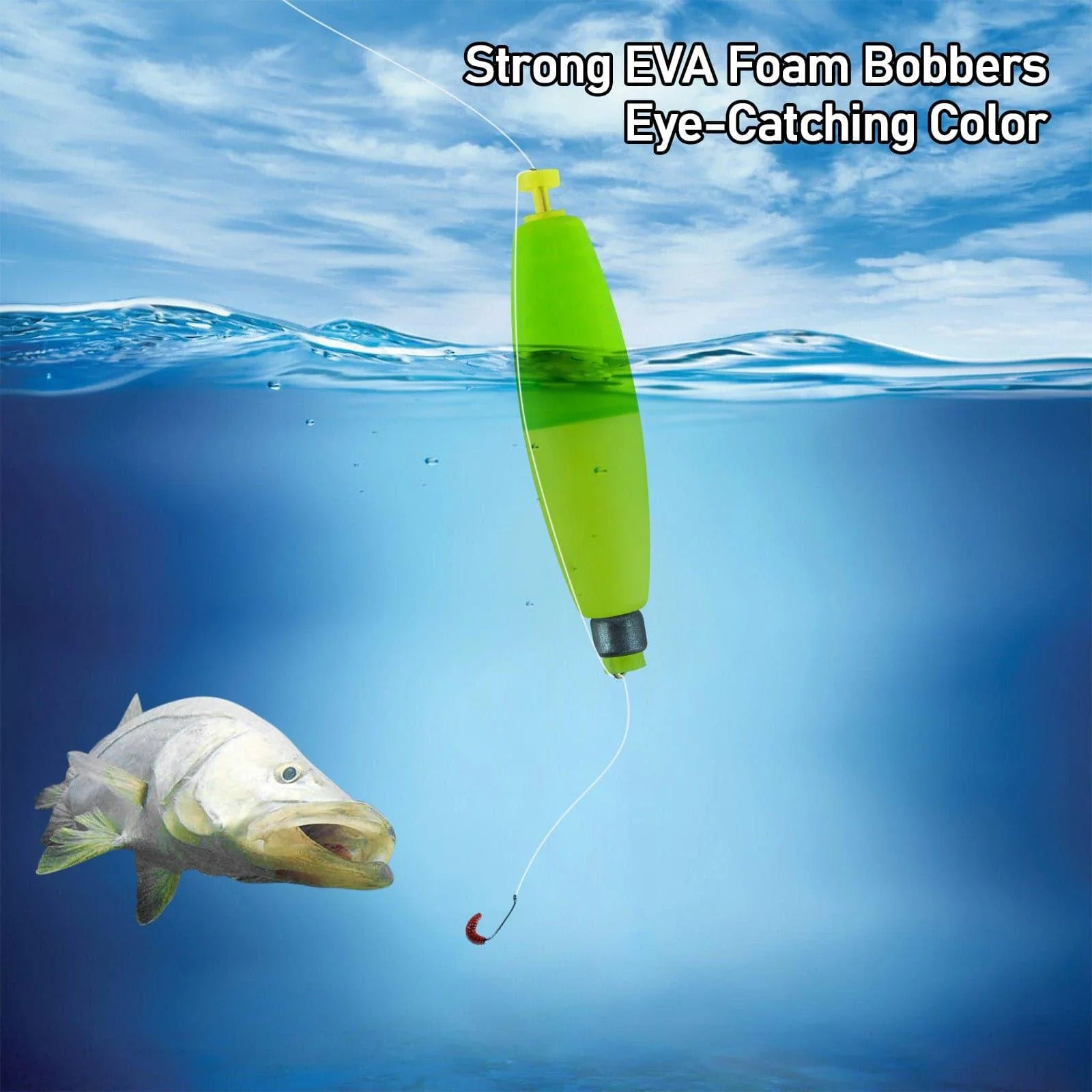 Dr.Fish 10pcs Cigar Shape Fishing Float 3/32-3/10oz,2-3.8'' - Image 2