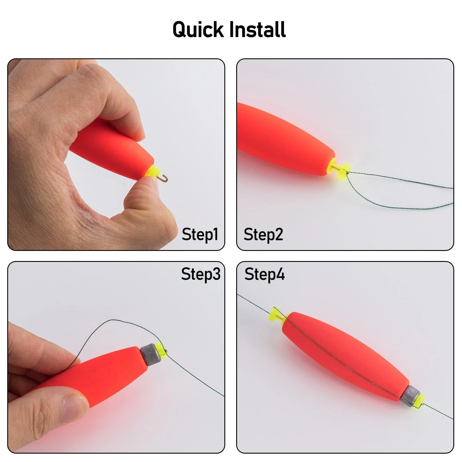 Dr.Fish 10pcs Cigar Shape Fishing Float 3/32-3/10oz,2-3.8'' - Image 6