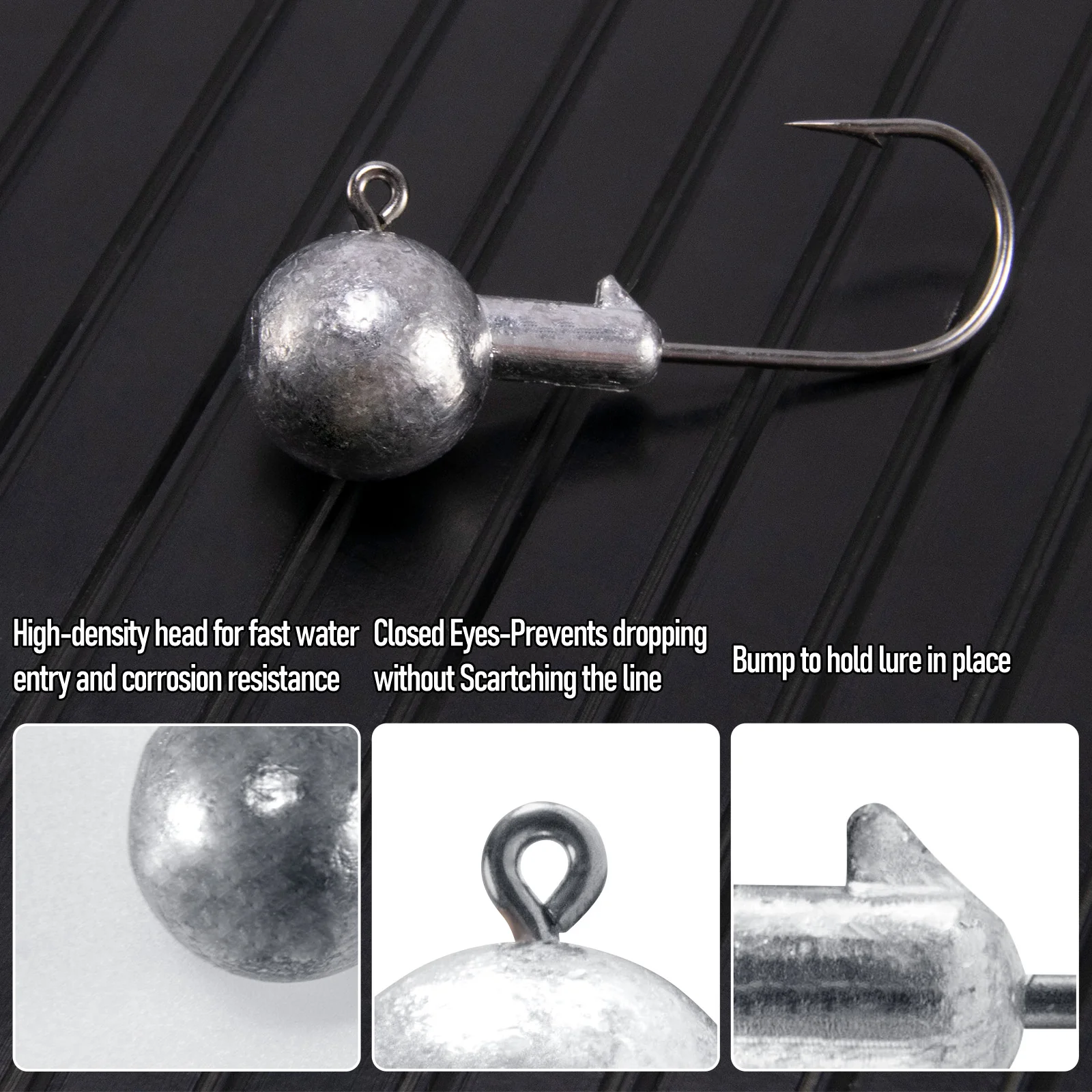 Dr.Fish 10pcs  Sharp Jig Heads Hooks 3.5-28g - Image 2