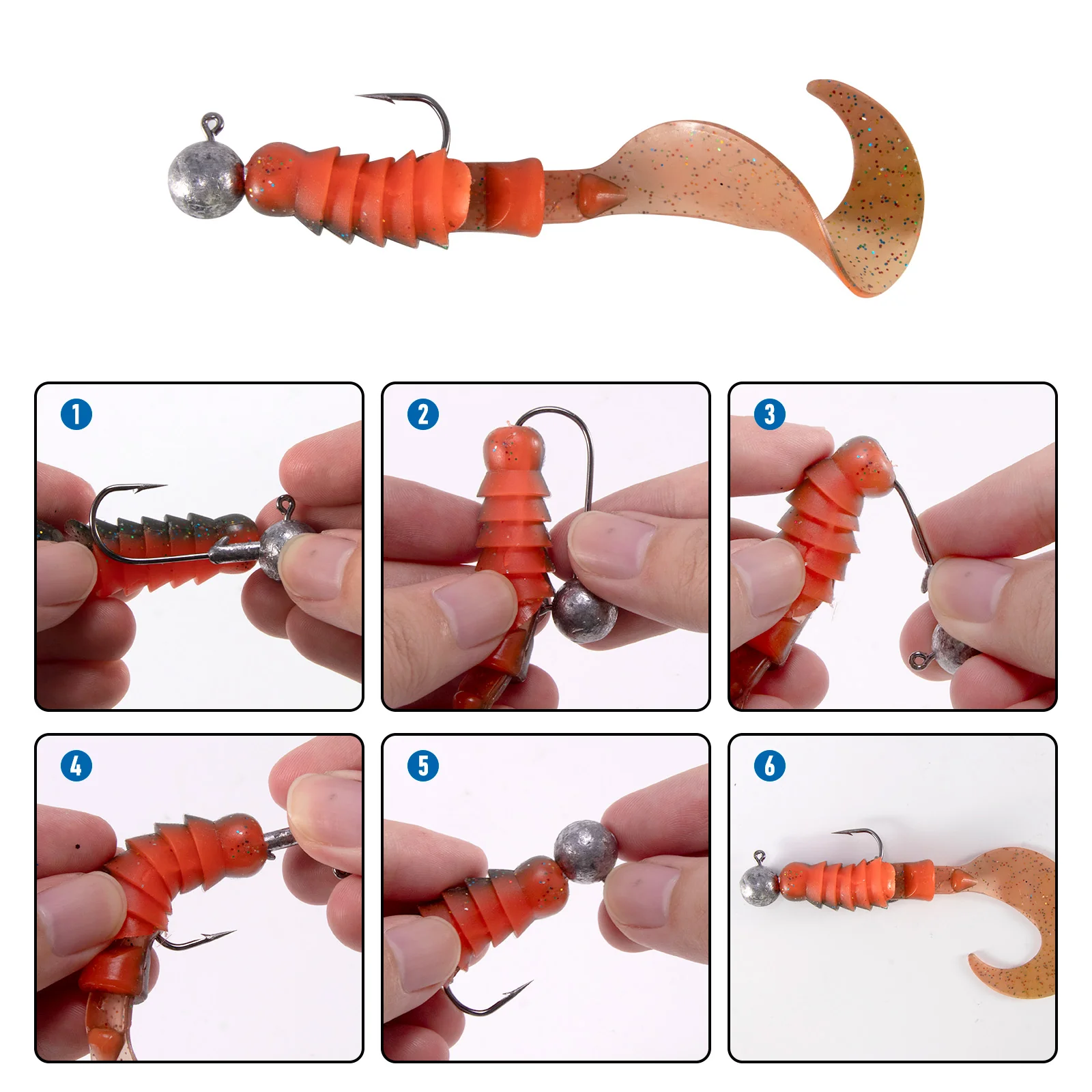 Dr.Fish 10pcs  Sharp Jig Heads Hooks 3.5-28g - Image 5