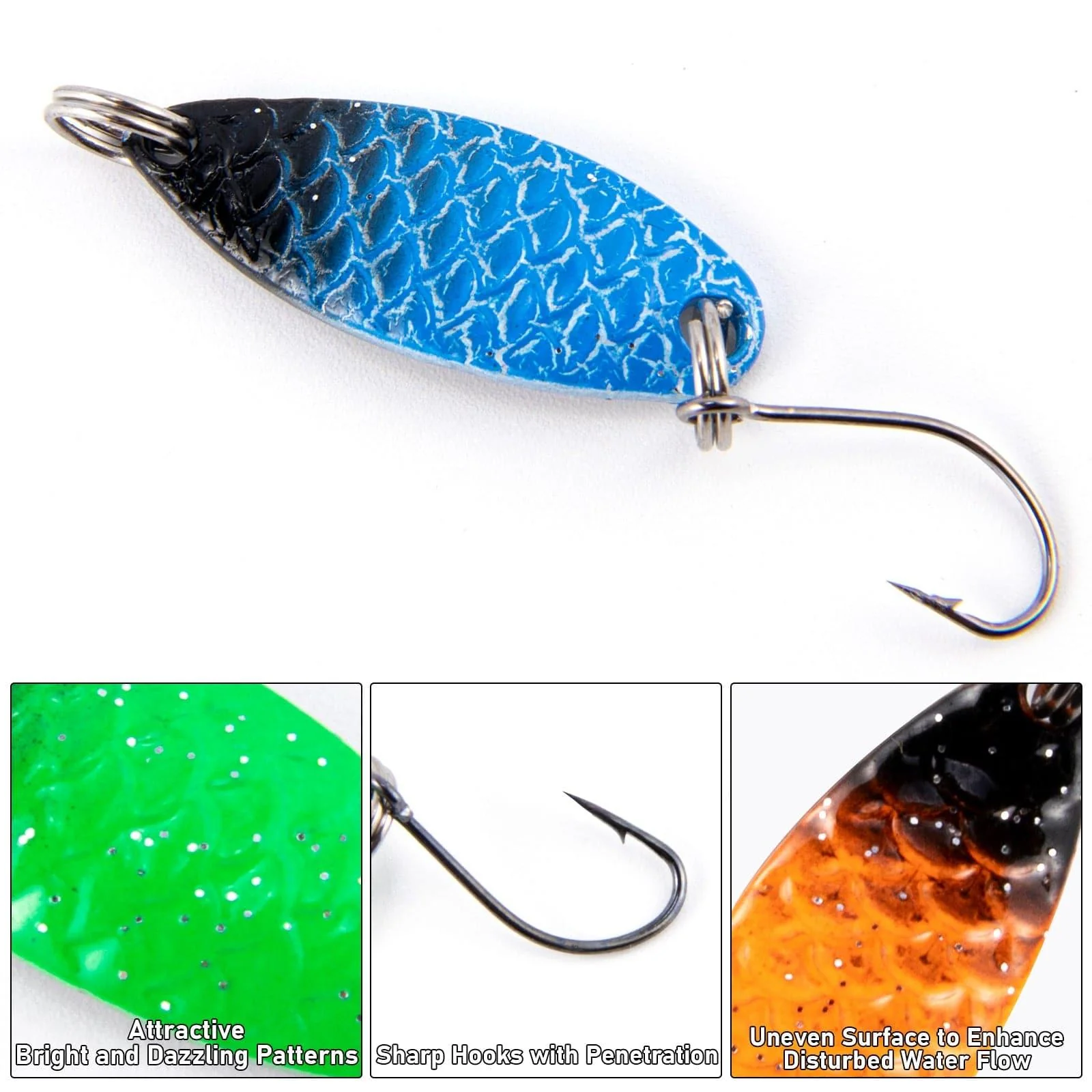 Dr.Fish  12pcs Spoons Spinners Lures Kit - Image 3