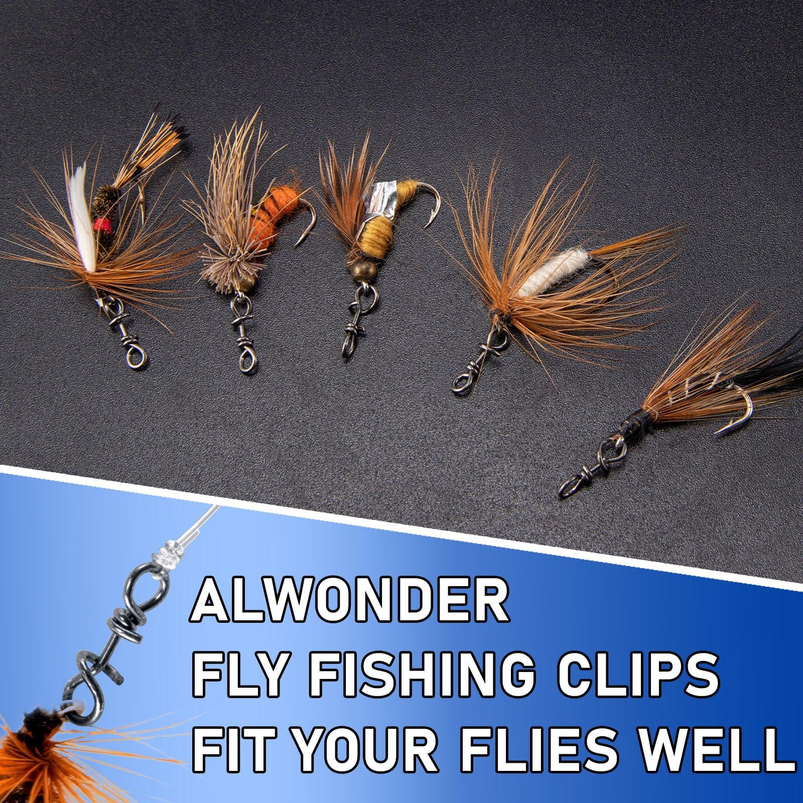 Dr.Fish 150pcs Fly Fishing Snap twist clip 7-16lb - Image 6