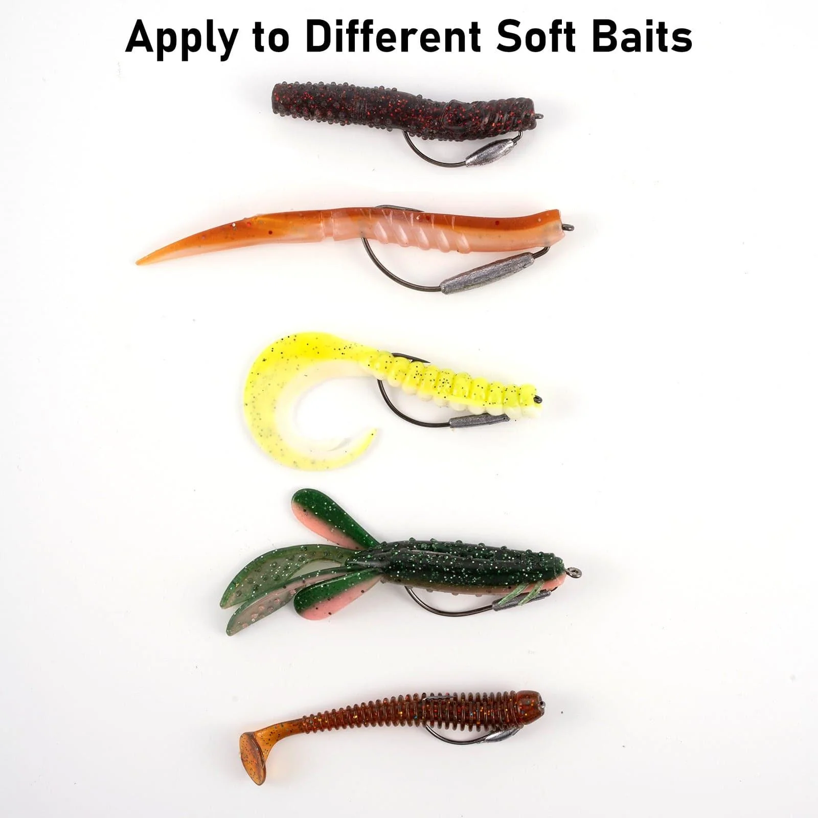 Dr.Fish 15pcs Weighted EWG Hooks 1#-5/0 - Image 4