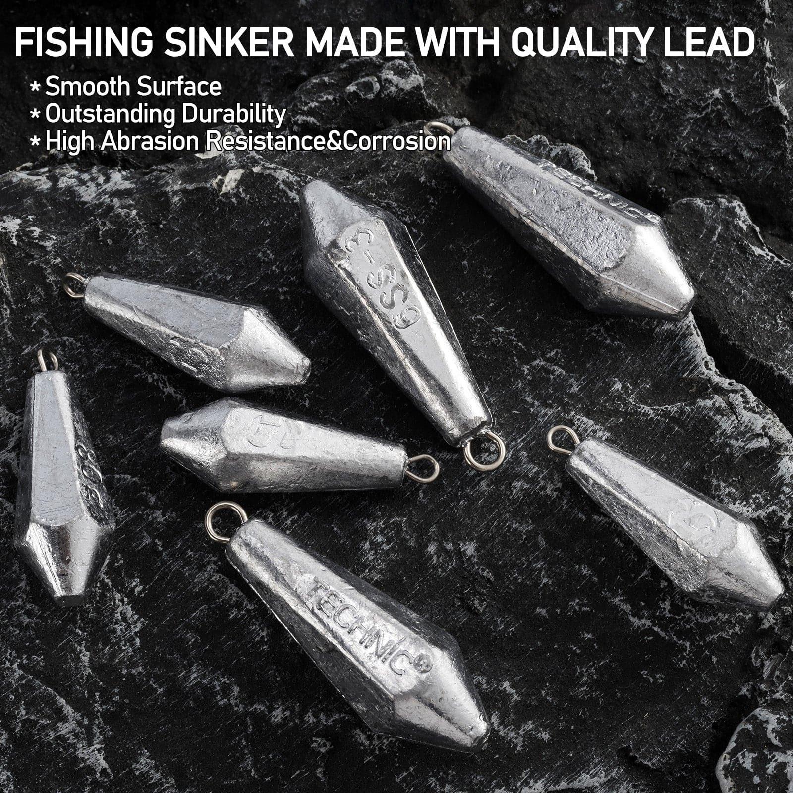 Dr.Fish 2/5/10/20pcs  Drop Shot Fishing Hexagonal Weights - Image 3