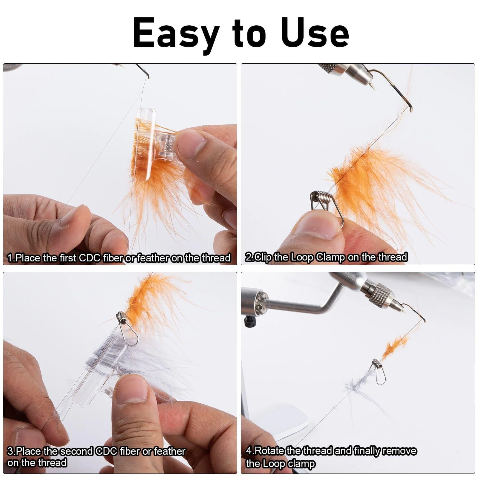 Dr.Fish 2/6pcs Loop Clamp Fly tying - Image 7