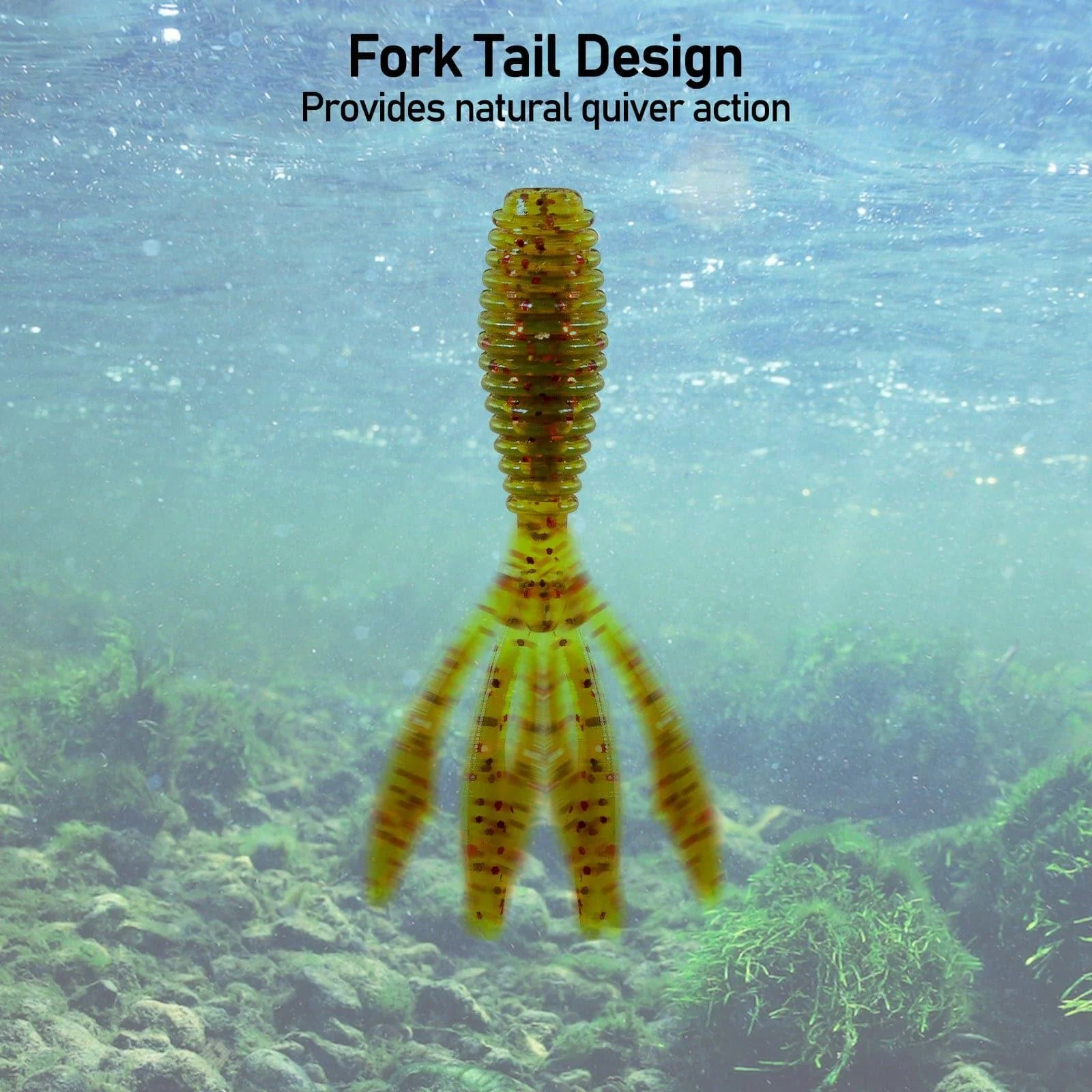 Dr.Fish 20pcs Fork Tail Soft Baits 1.38'' - Image 4