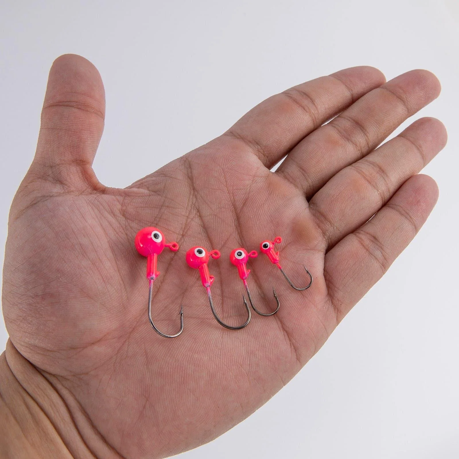 Dr.Fish 20pcs Big Eye Jig Heads 1/32oz-1/2oz - Image 4