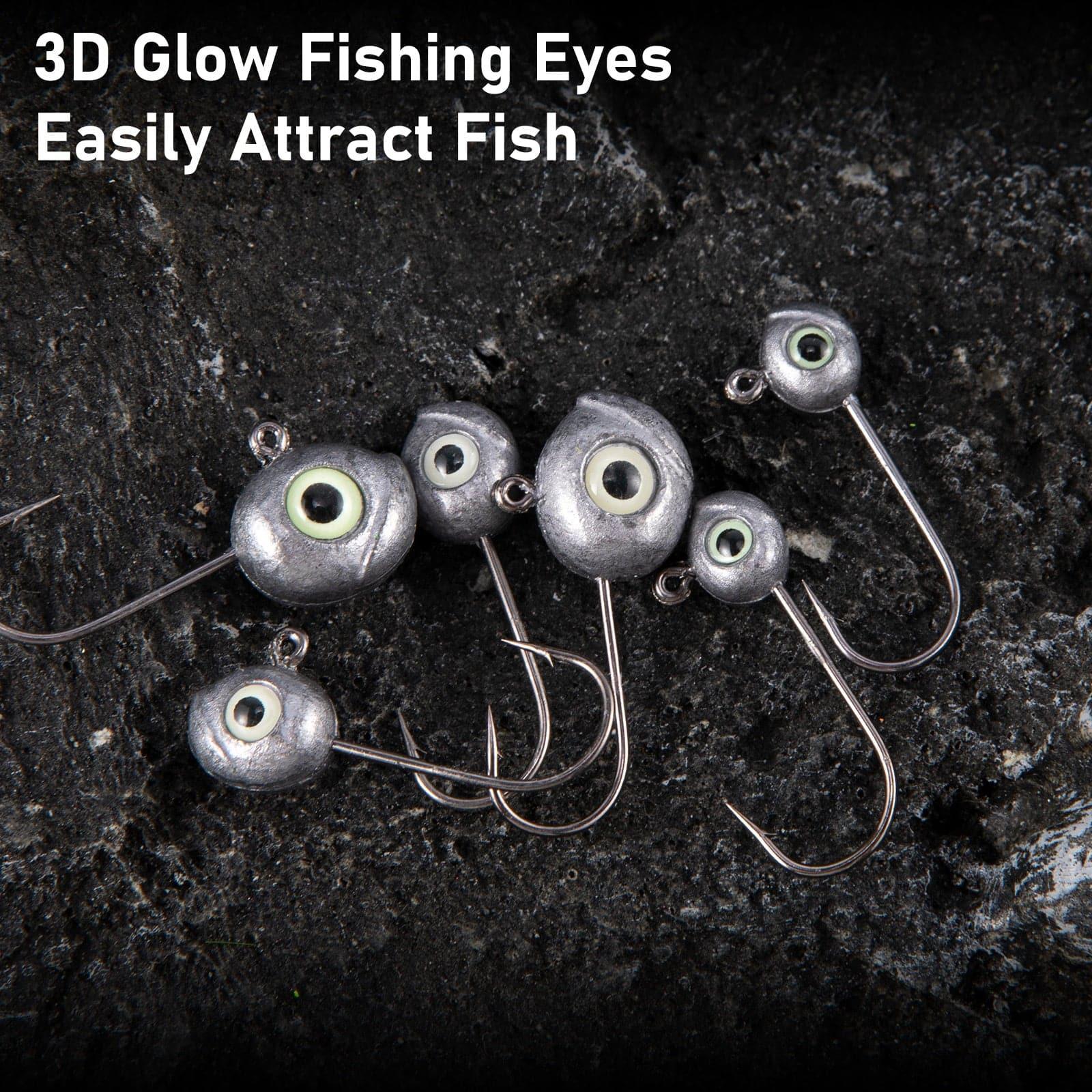 Dr.Fish 20pcs Crappie Jig Heads 1/32oz-1/8oz - Image 3