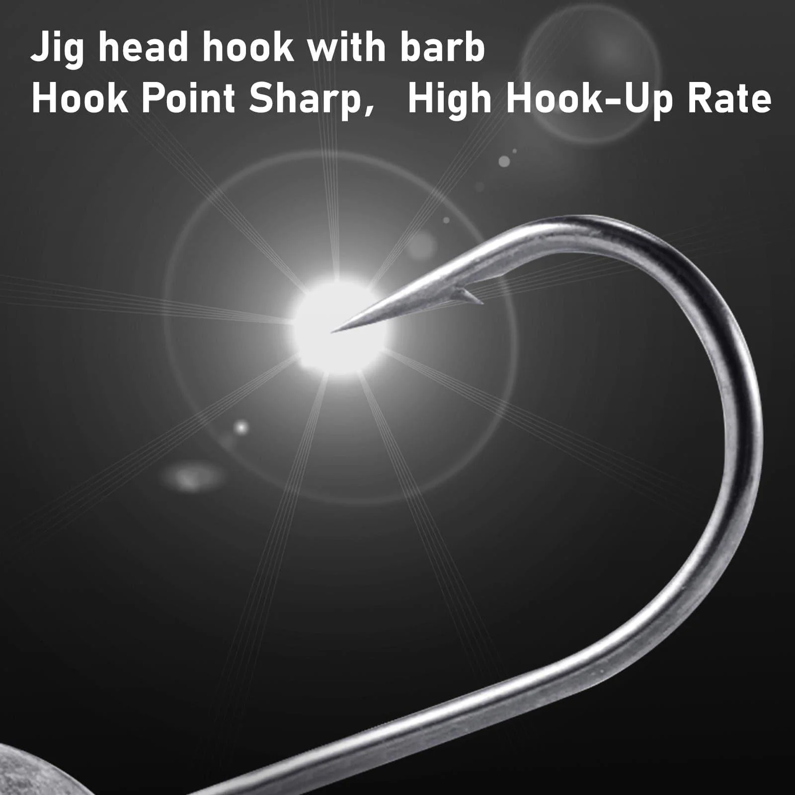 Dr.Fish 20pcs Crappie Jig Heads 1/32oz-1/8oz - Image 4