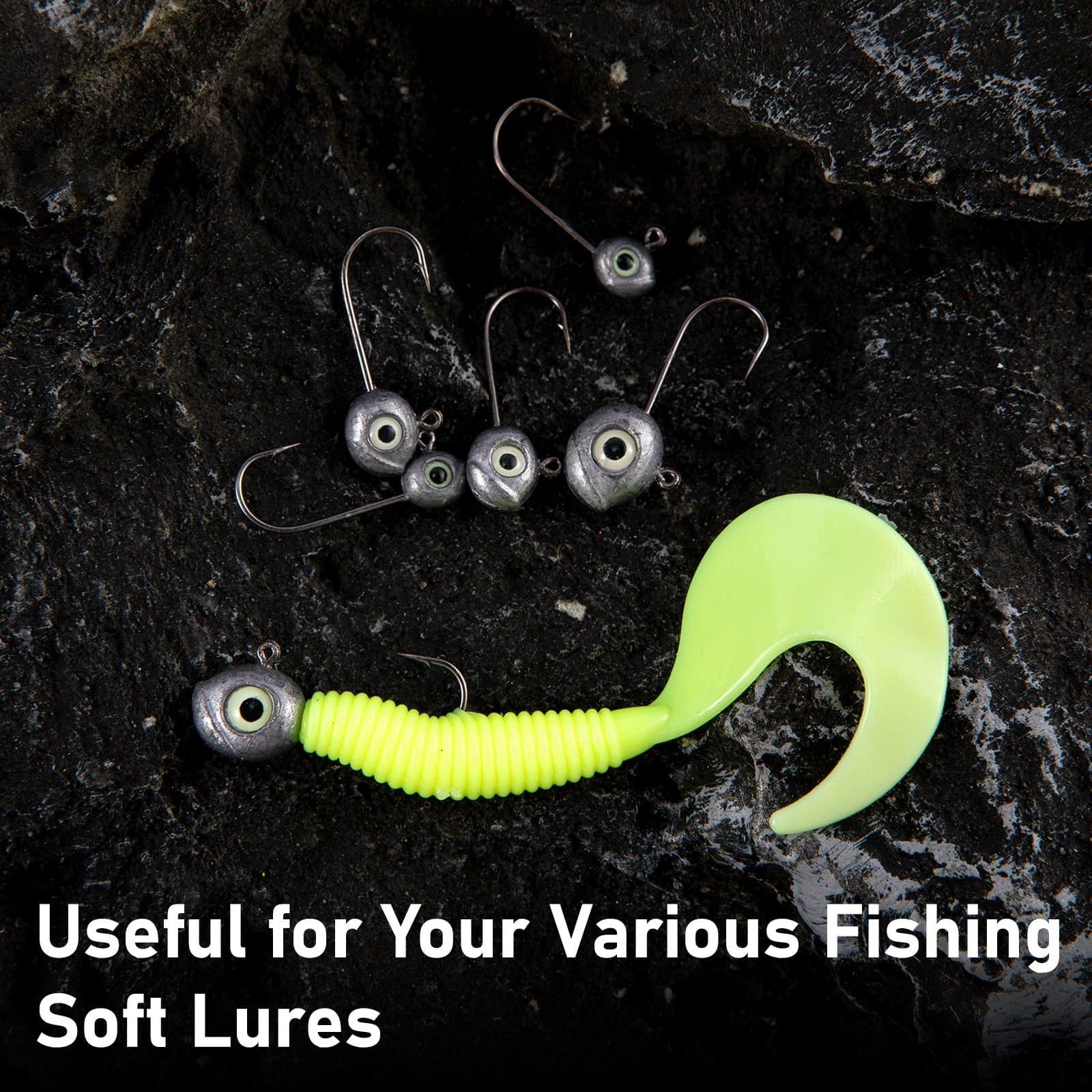 Dr.Fish 20pcs Crappie Jig Heads 1/32oz-1/8oz - Image 5