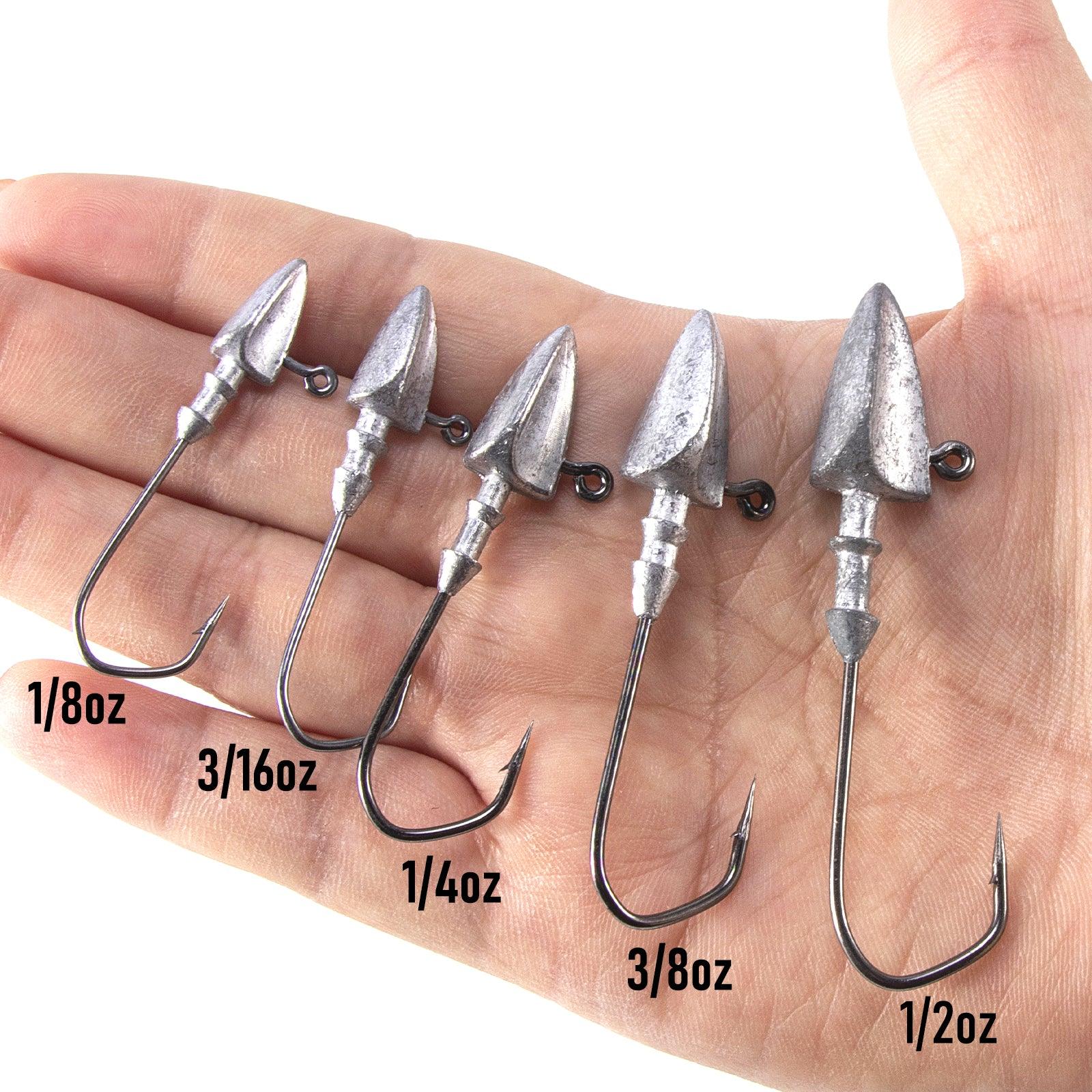 Dr.Fish 20pcs High Carbon Steel Texas Jig 1/8-1/2oz - Image 7