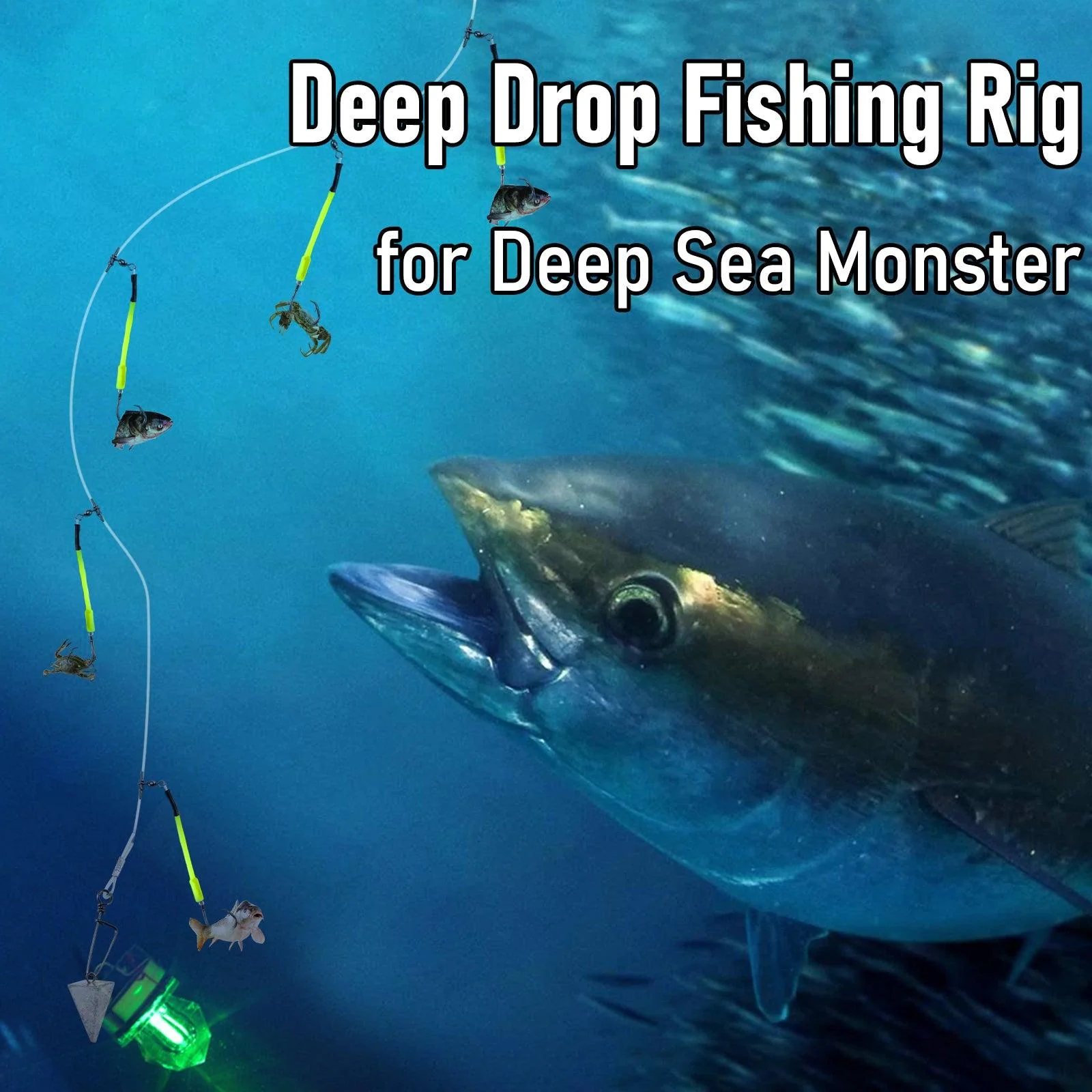 Dr.Fish 2pcs Diamond Deep Drop Snapper Rigs 6/0-9/0 - Image 3