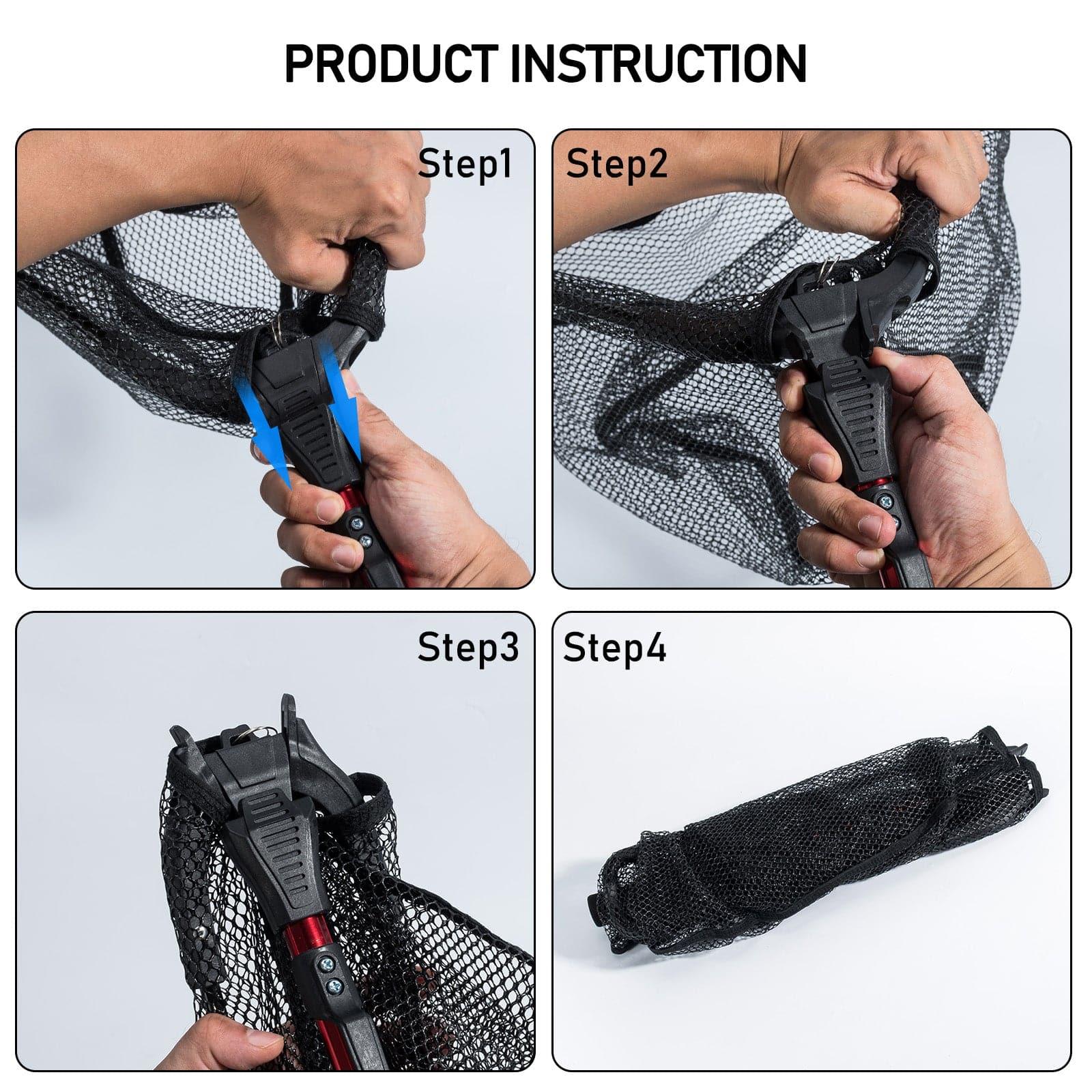 Dr.FIsh 3 Size Landing Net with Telescopic Pole Handle - Image 5