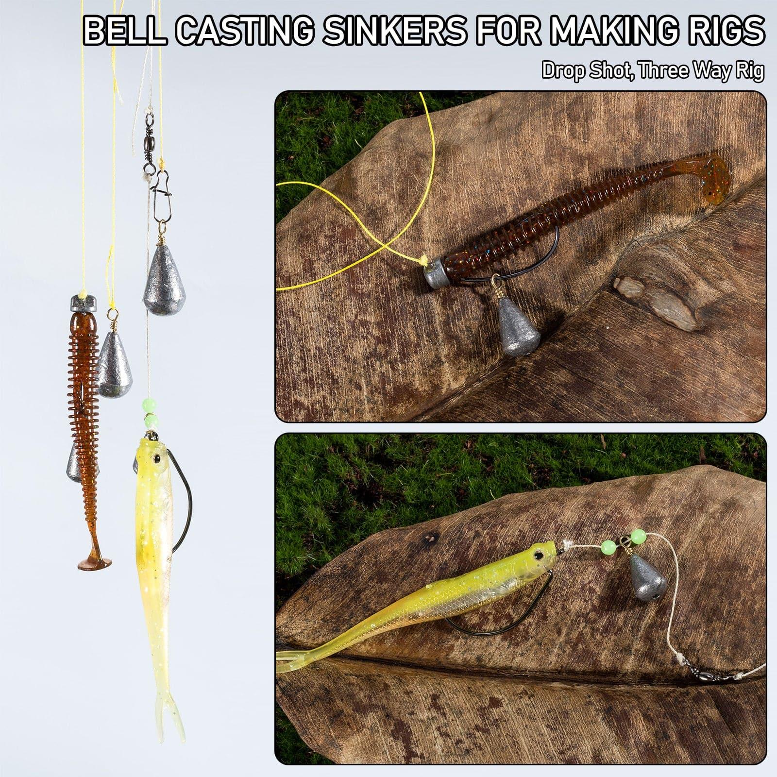 Dr.Fish 30pcs Drop Shot Weights 3/16oz-1oz - Image 4
