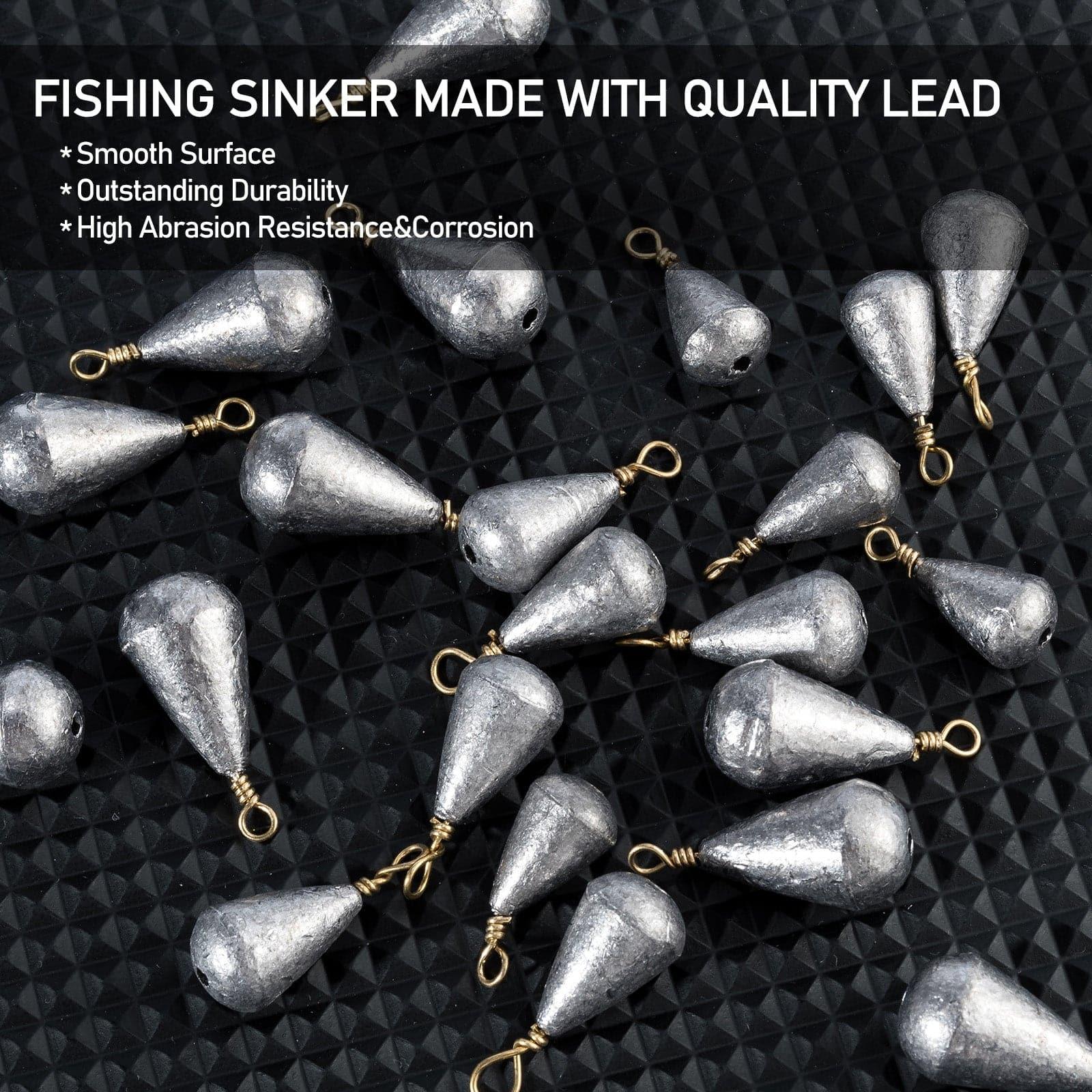 Dr.Fish 30pcs Drop Shot Weights 3/16oz-1oz - Image 5