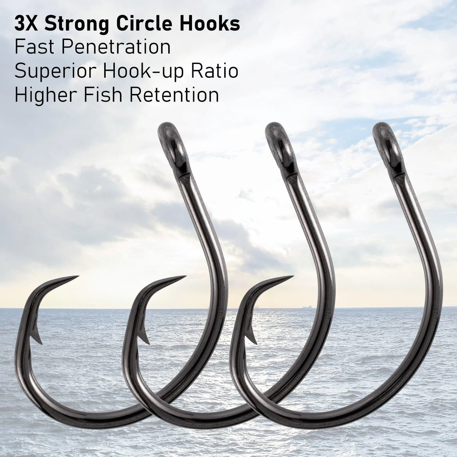 Dr.Fish 30pcs 3X Strong Circle Hook #4-#10/0 - Image 4