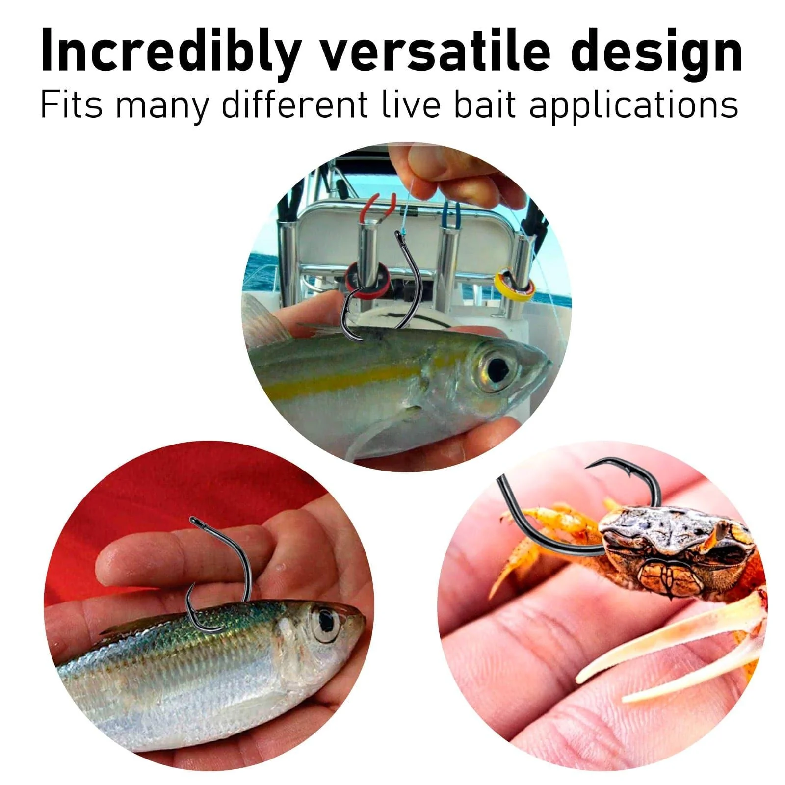 Dr.Fish 30pcs 3X Strong Circle Hook #4-#10/0 - Image 6