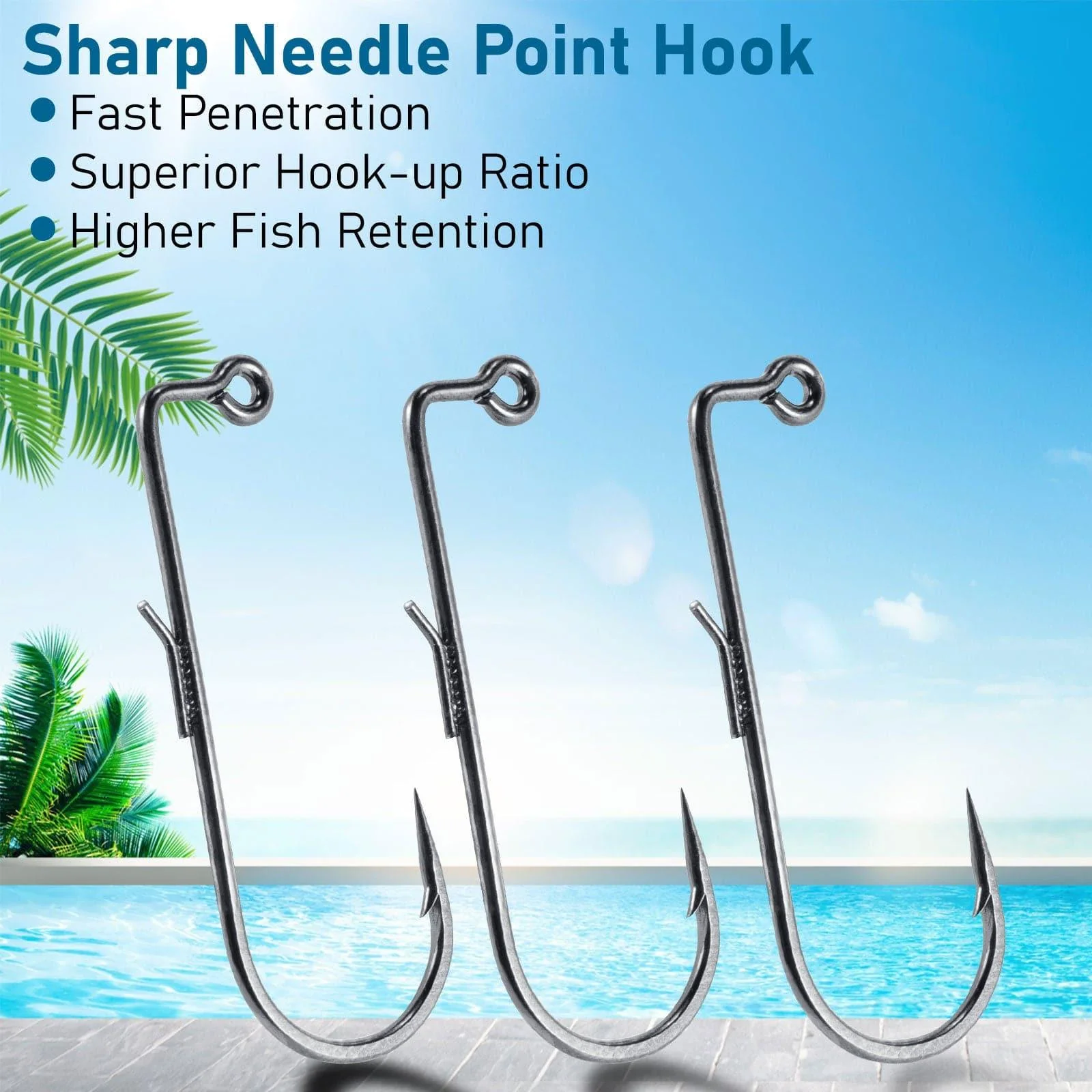 Dr.Fish 30pcs 90 Degree Round Bend Hook #1-#4/0 - Image 6