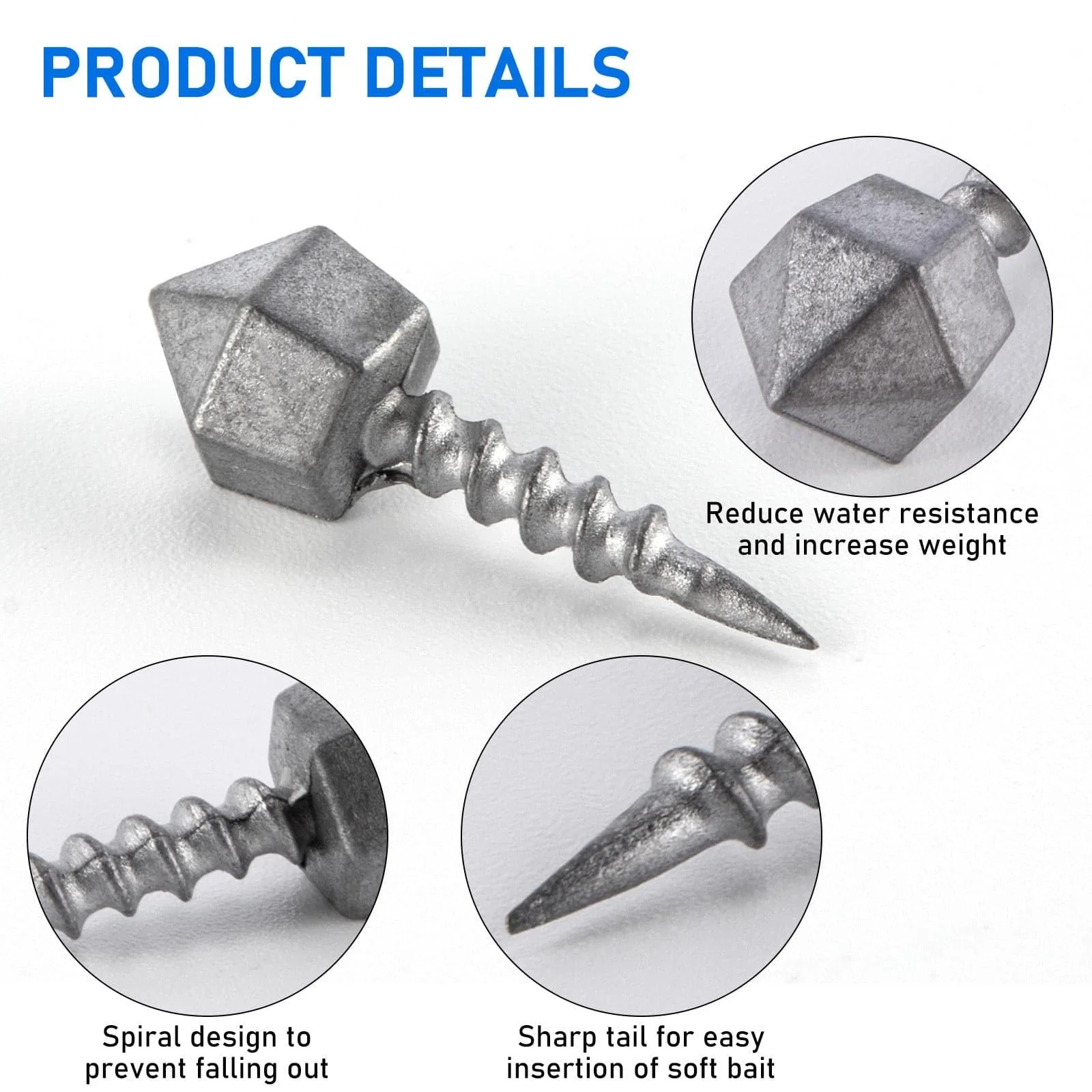 Dr.Fish 30pcs Nail Weights  1/32-3/32oz - Image 3