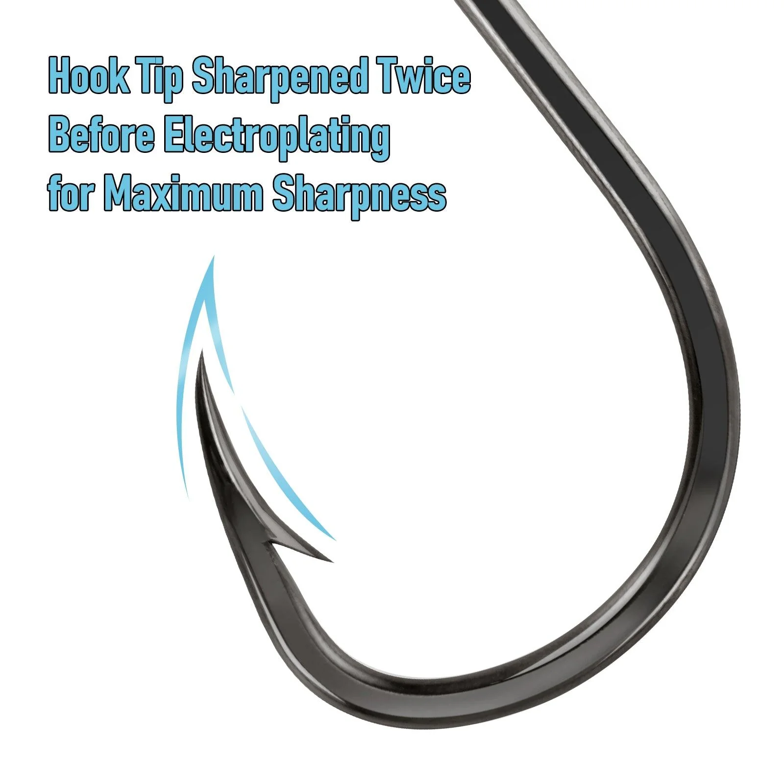 Dr.Fish 30pcs Stainless In-line Live Bait Hook #1-12/0 - Image 4