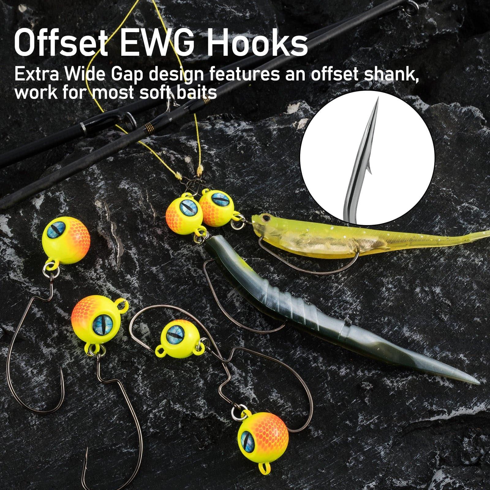 Dr.Fish 3pc 3D Big Eyes Saltwater Jig Head 1/2-1oz - Image 4