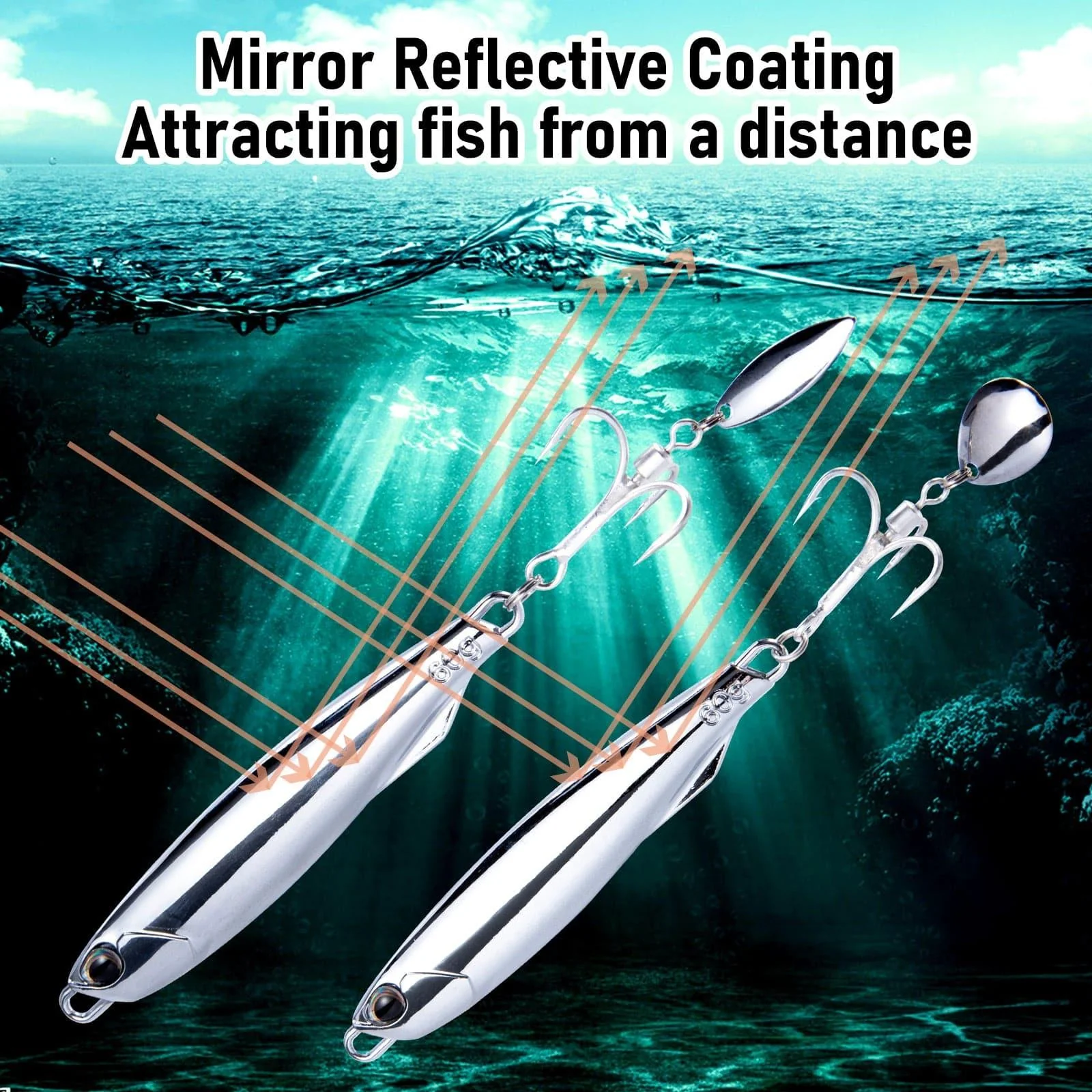Dr.Fish 3pcs Bladed Metal Jigs 3/8oz-2oz - Image 4