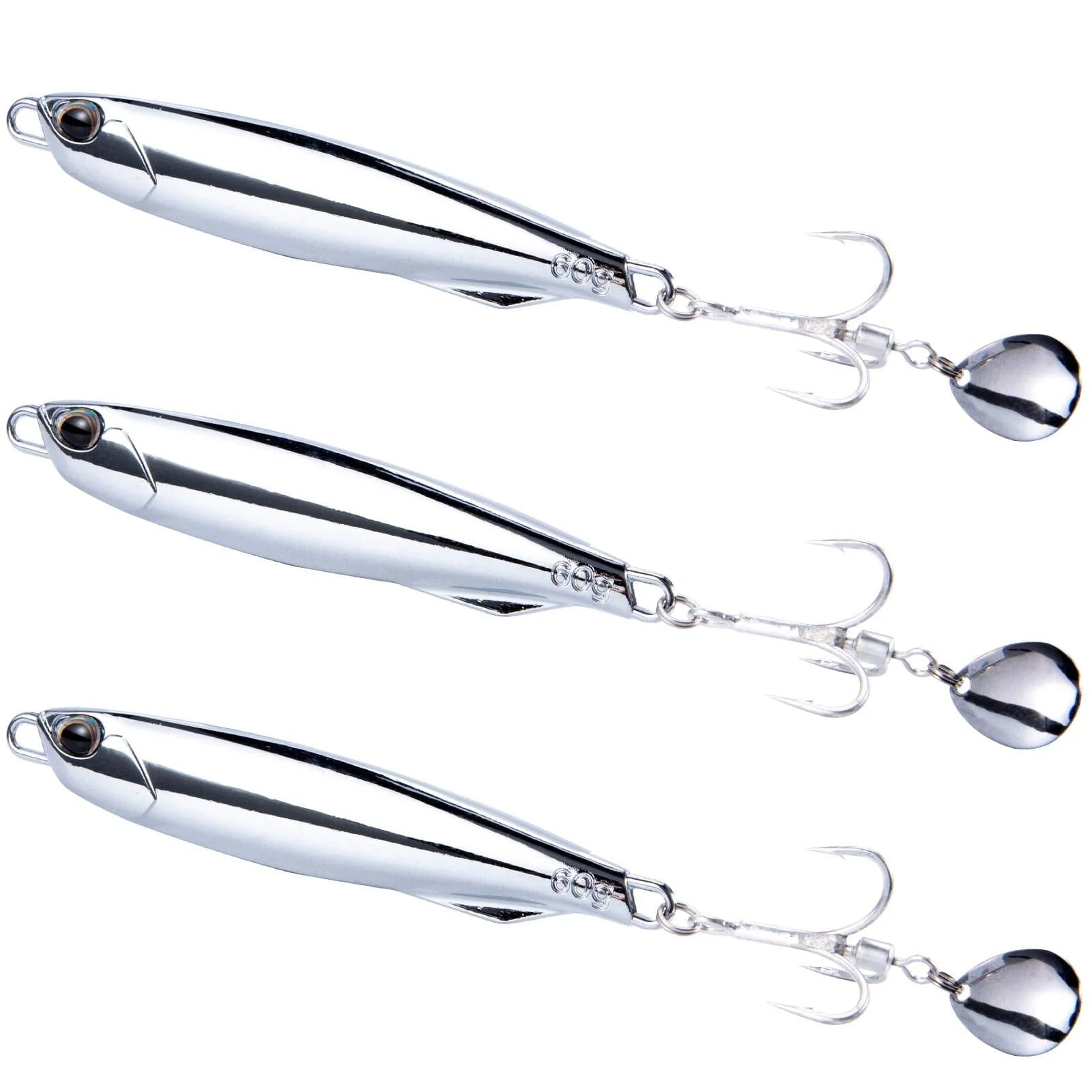 Dr.Fish 3pcs Bladed Metal Jigs 3/8oz-2oz - Image 7