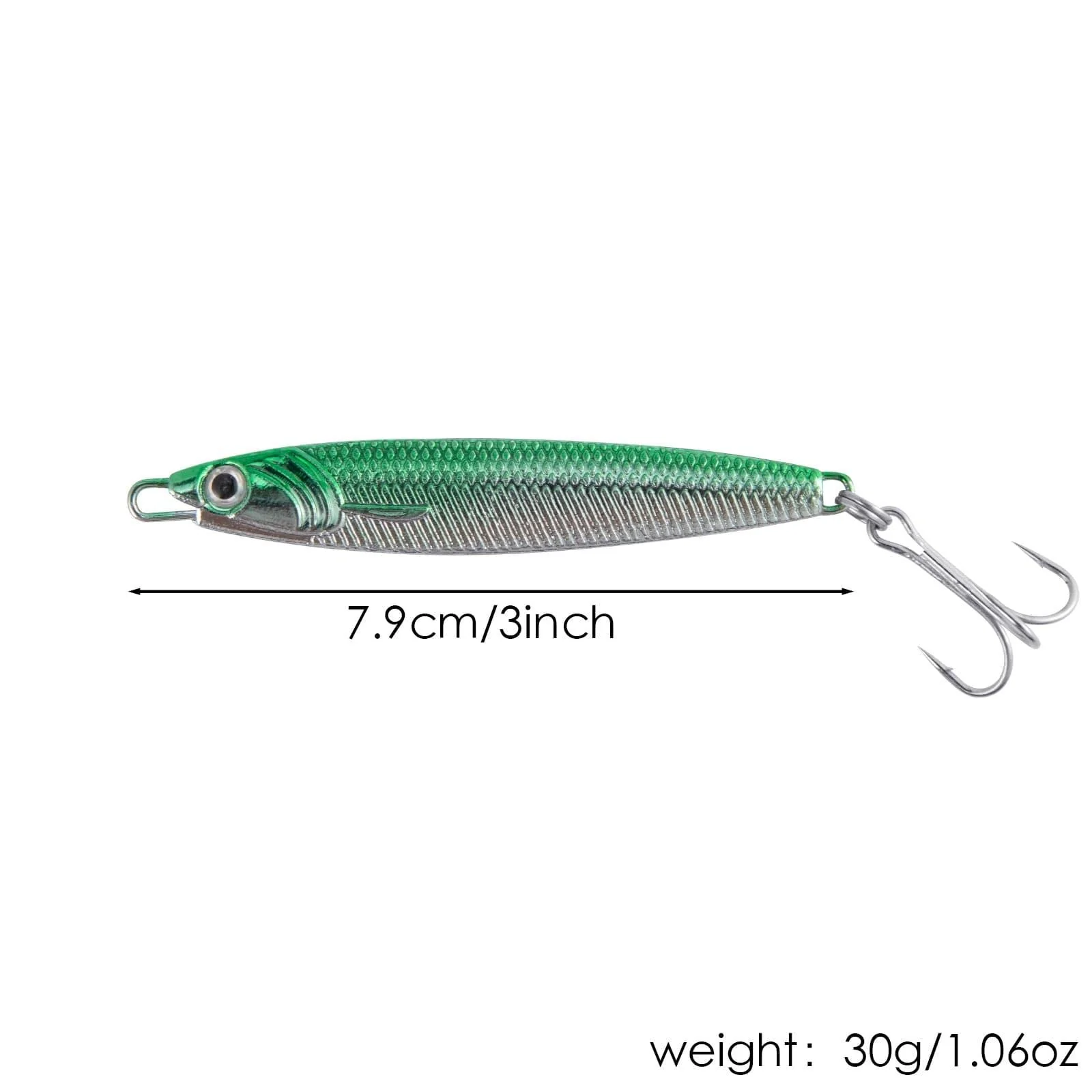 Dr.Fish 3pcs Metal Sea Fishing Lures 1.06oz - Image 3