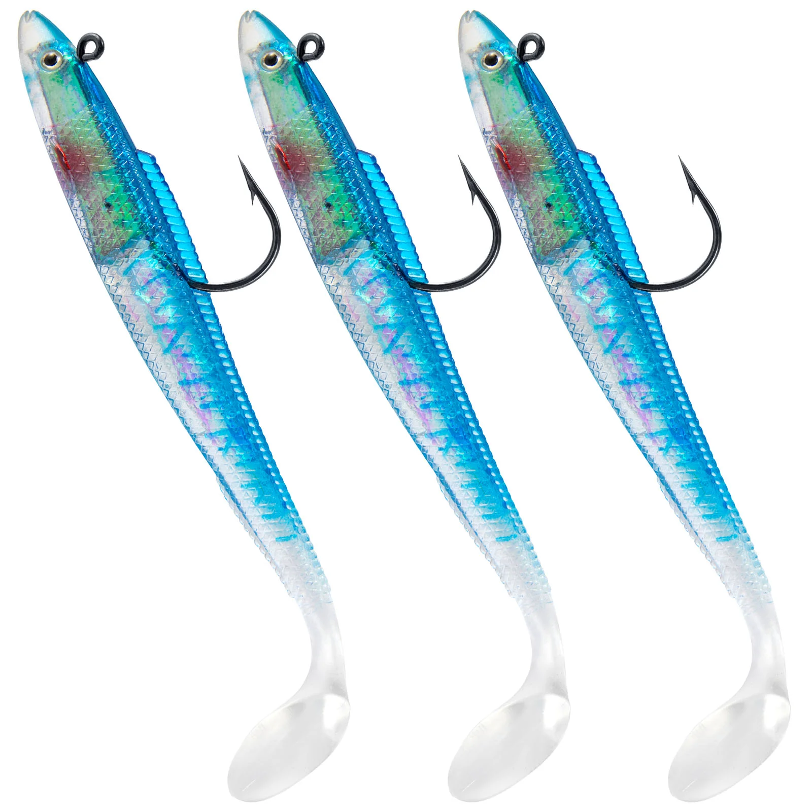 Dr.Fish 3pcs Sandeel Fishing Lures 15cm/30g - Image 10