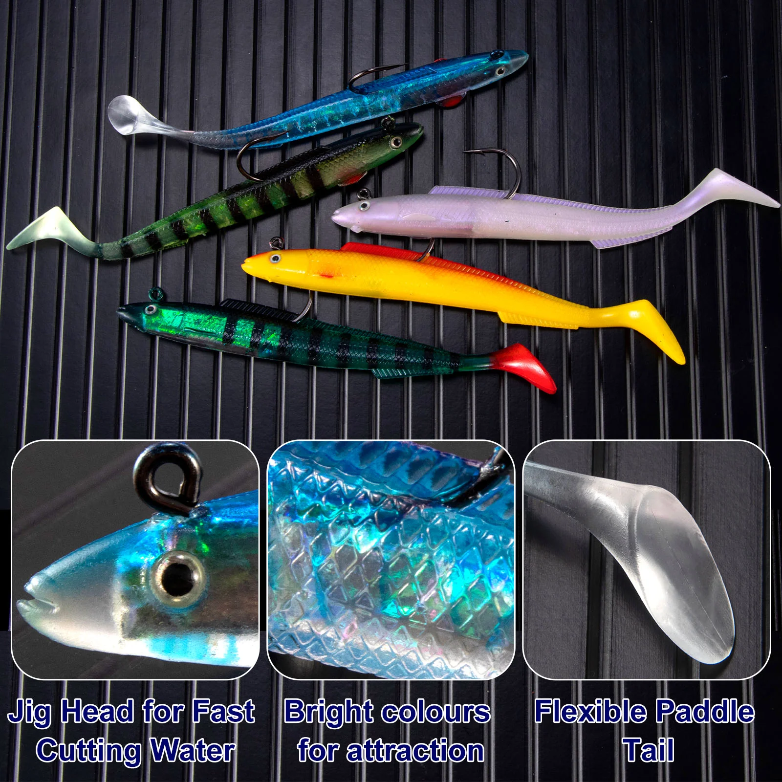 Dr.Fish 3pcs Sandeel Fishing Lures 15cm/30g - Image 3