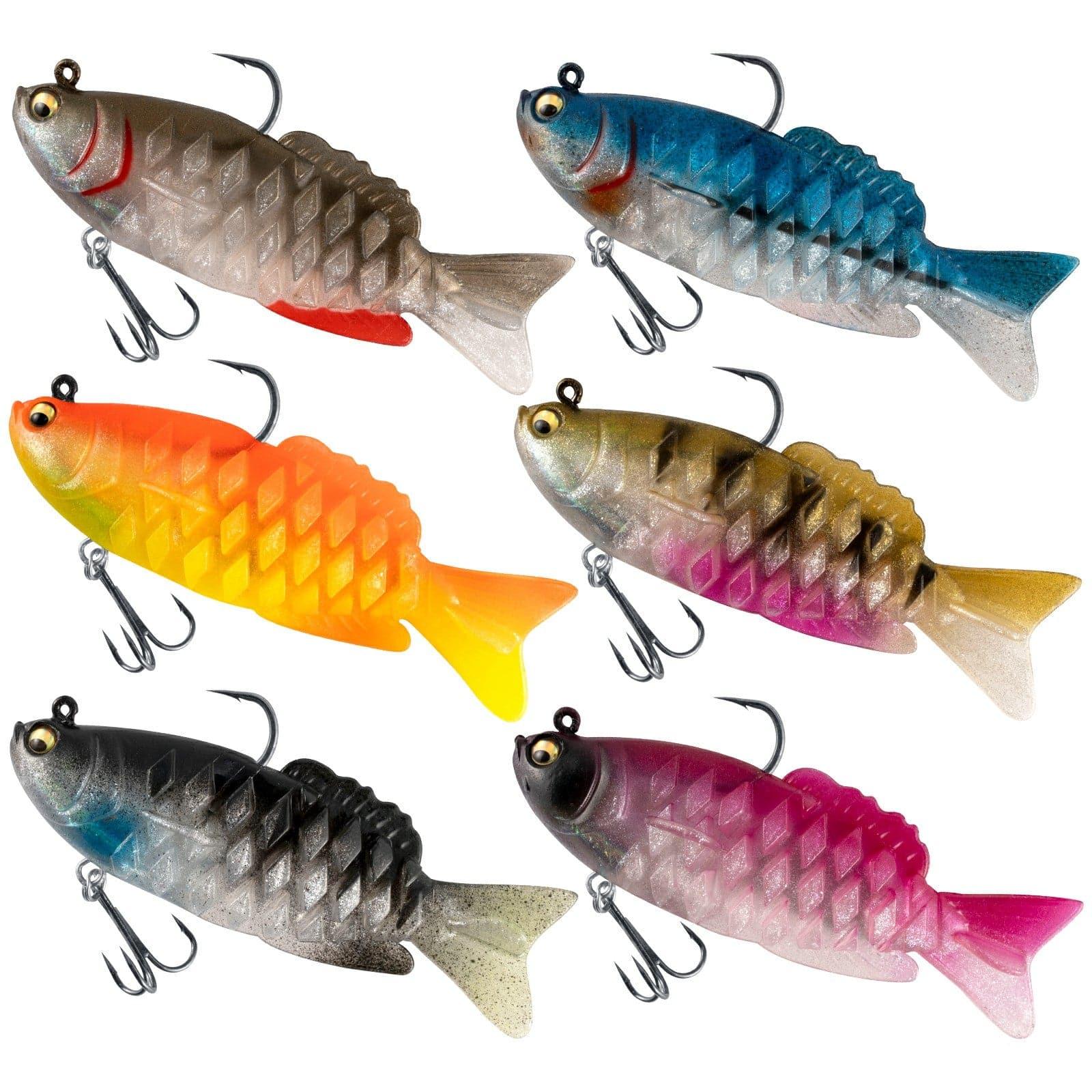 Dr.Fish 3pcs Walleye Pike Soft Swimbait  4‘â€?3/4oz