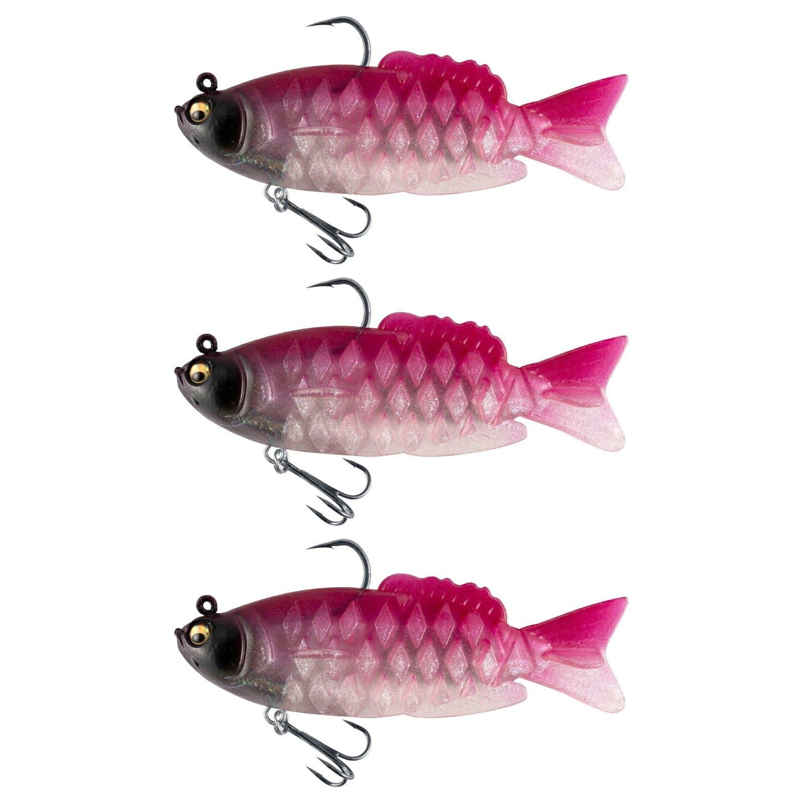 Dr.Fish 3pcs Walleye Pike Soft Swimbait  4‘â€?3/4oz - Image 2