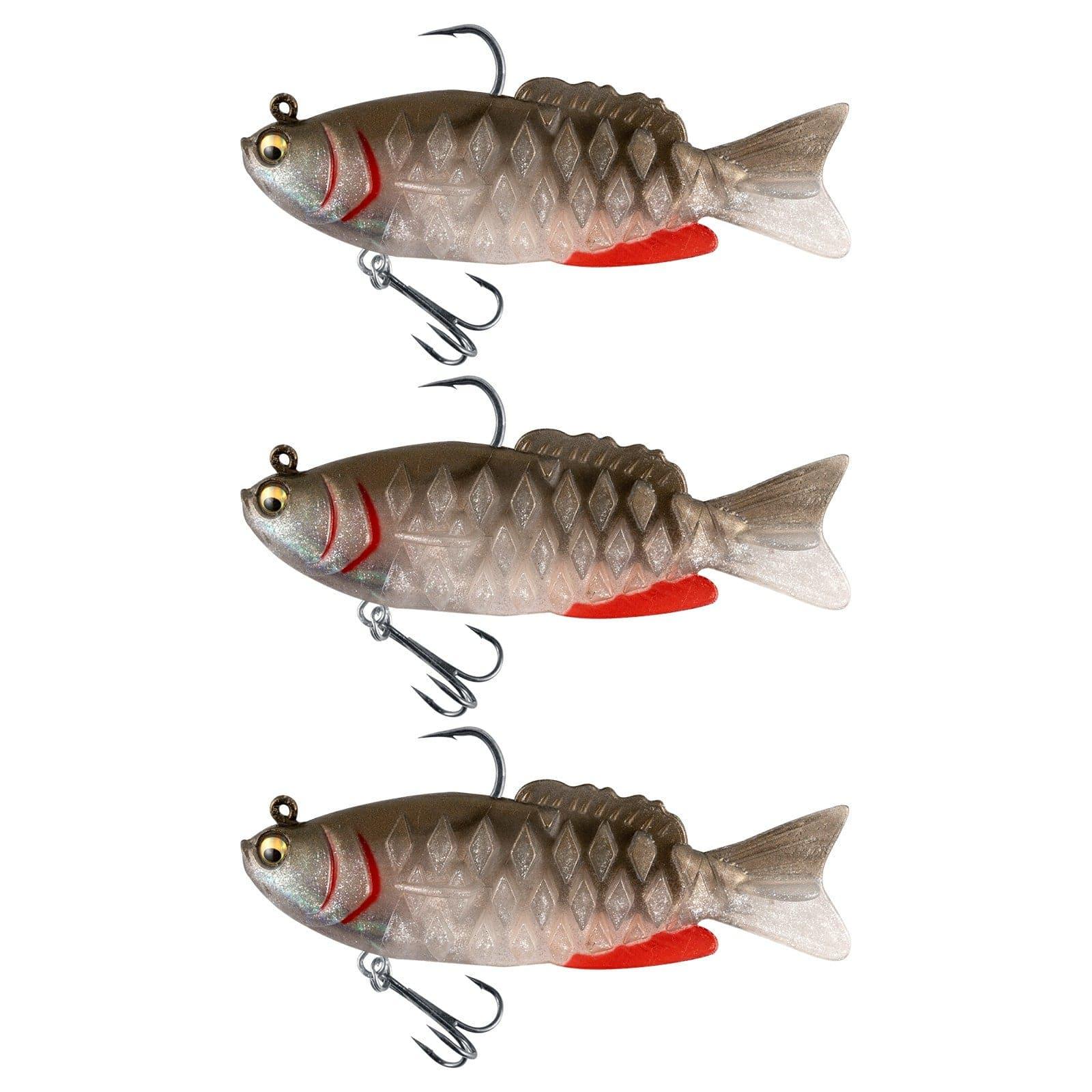 Dr.Fish 3pcs Walleye Pike Soft Swimbait  4‘â€?3/4oz - Image 3