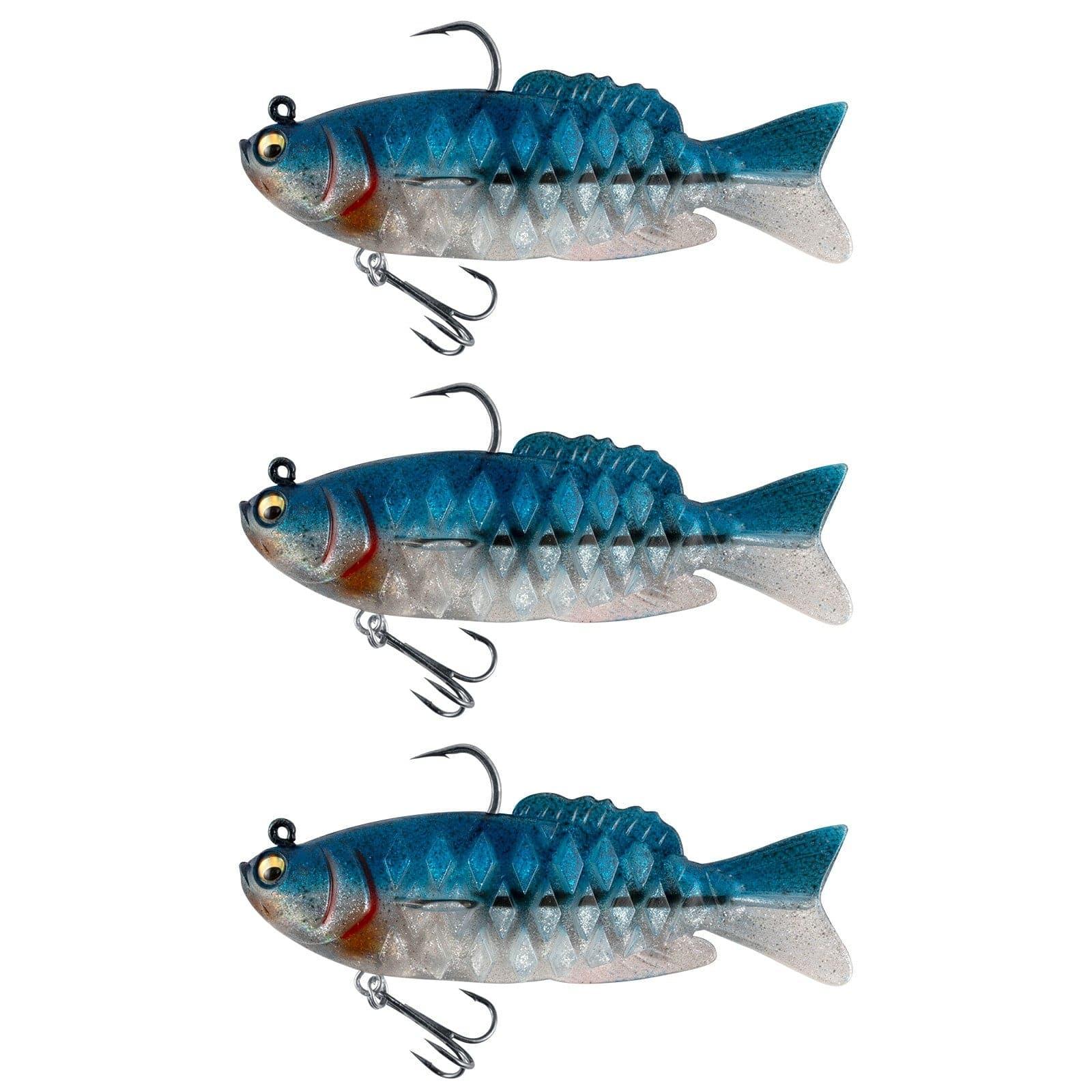 Dr.Fish 3pcs Walleye Pike Soft Swimbait  4‘â€?3/4oz - Image 4