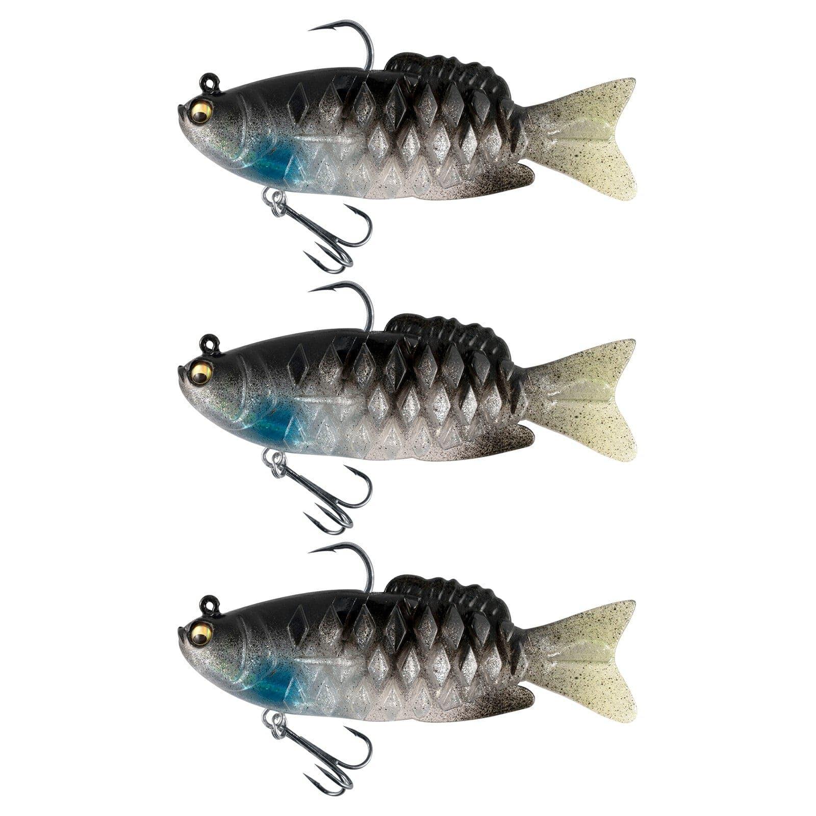 Dr.Fish 3pcs Walleye Pike Soft Swimbait  4‘â€?3/4oz - Image 6