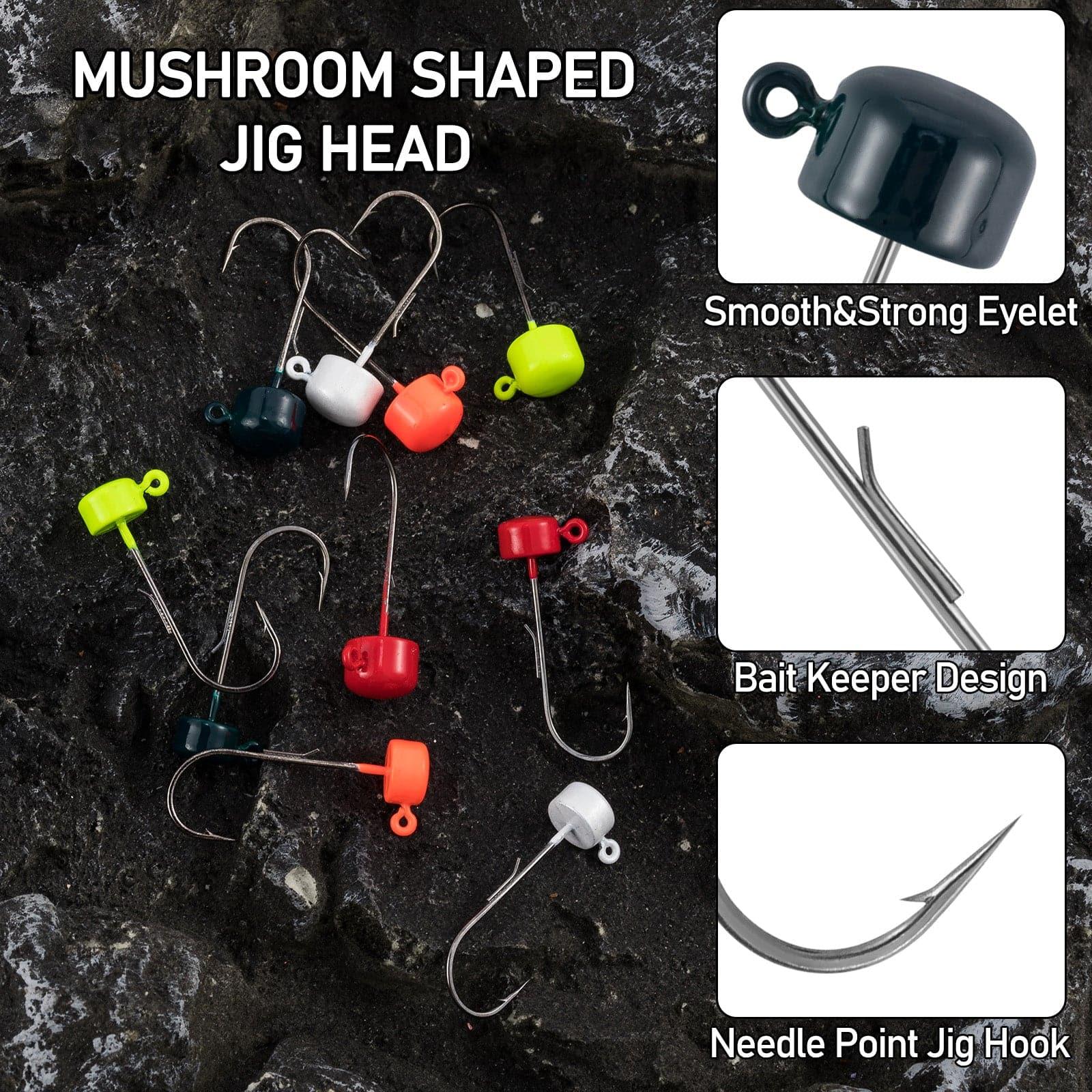Dr.Fish 40pcs Crawfish Lure & Rig Jig Head kit (3/32-3/16oz) - Image 4