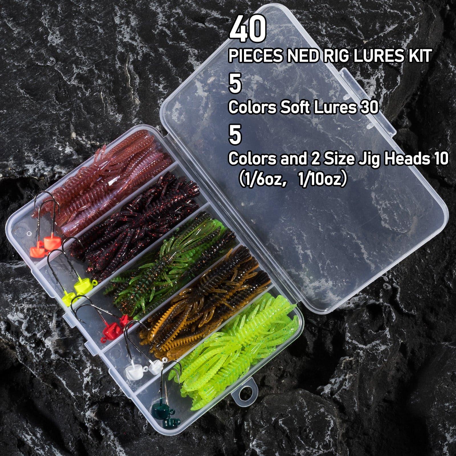 Dr.Fish 40pcs Crawfish Lure & Rig Jig Head kit (3/32-3/16oz) - Image 5
