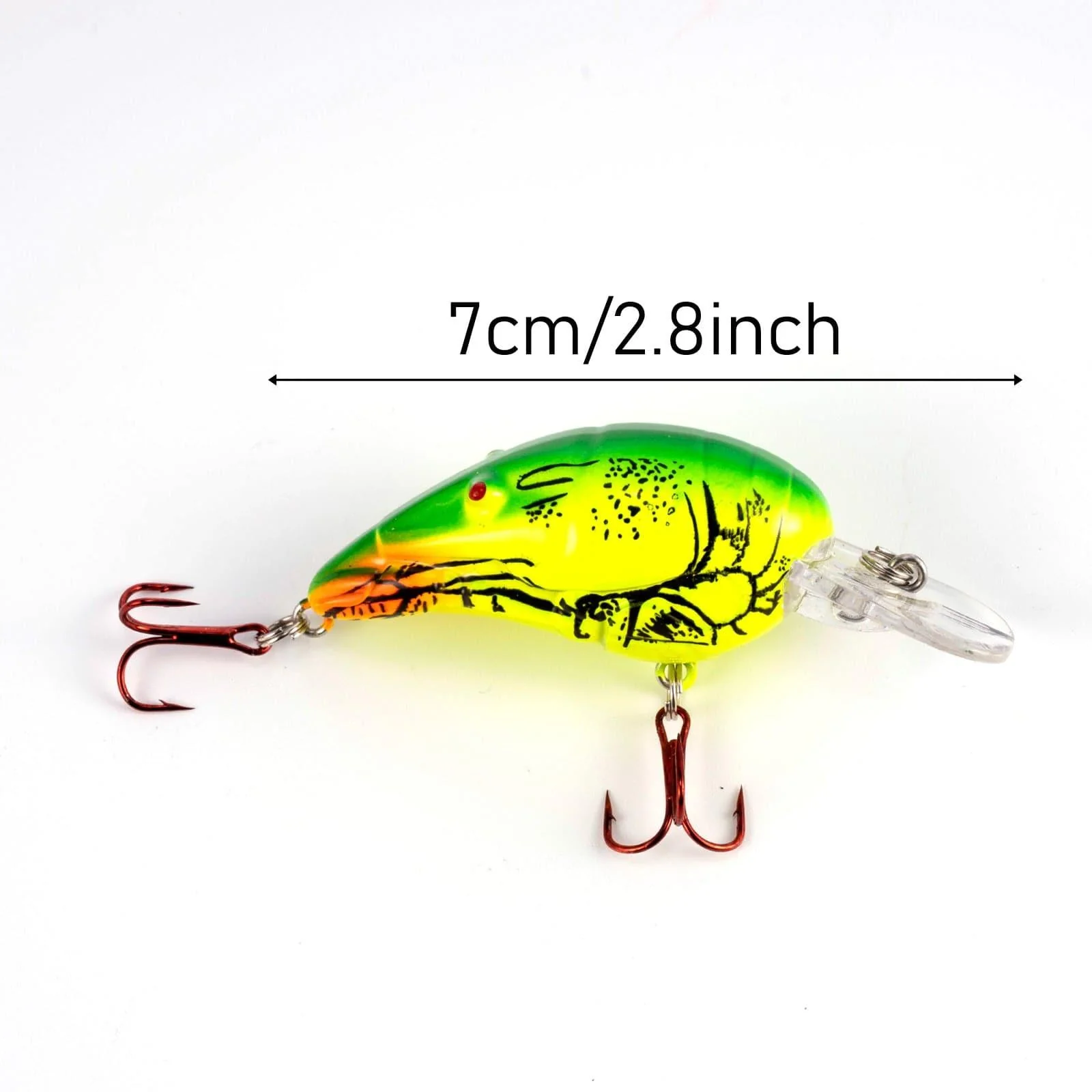 Dr.Fish 4pcs Crayfish Hard Bait  Bait  2.8'' - Image 5