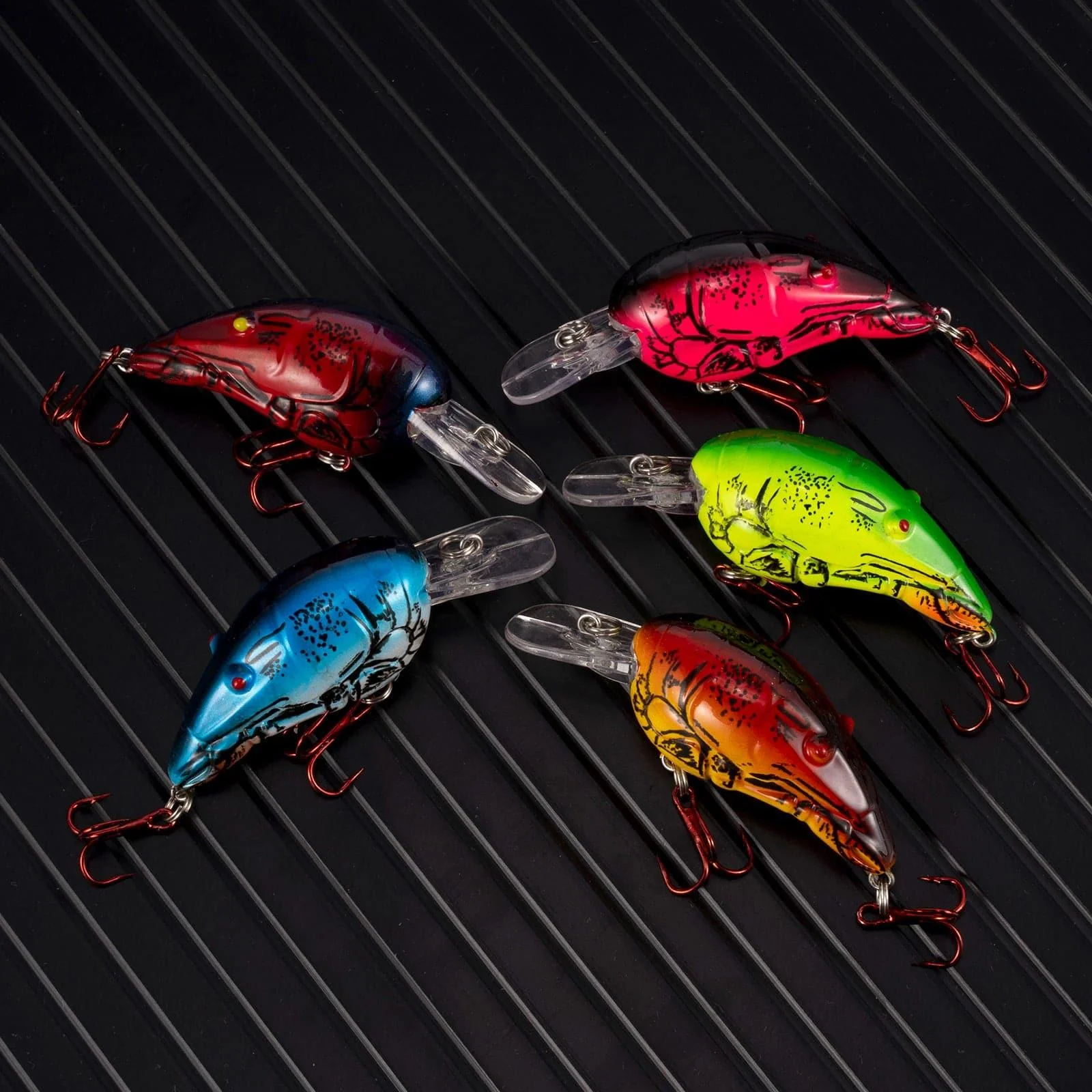 Dr.Fish 4pcs Crayfish Hard Bait  Bait  2.8'' - Image 7