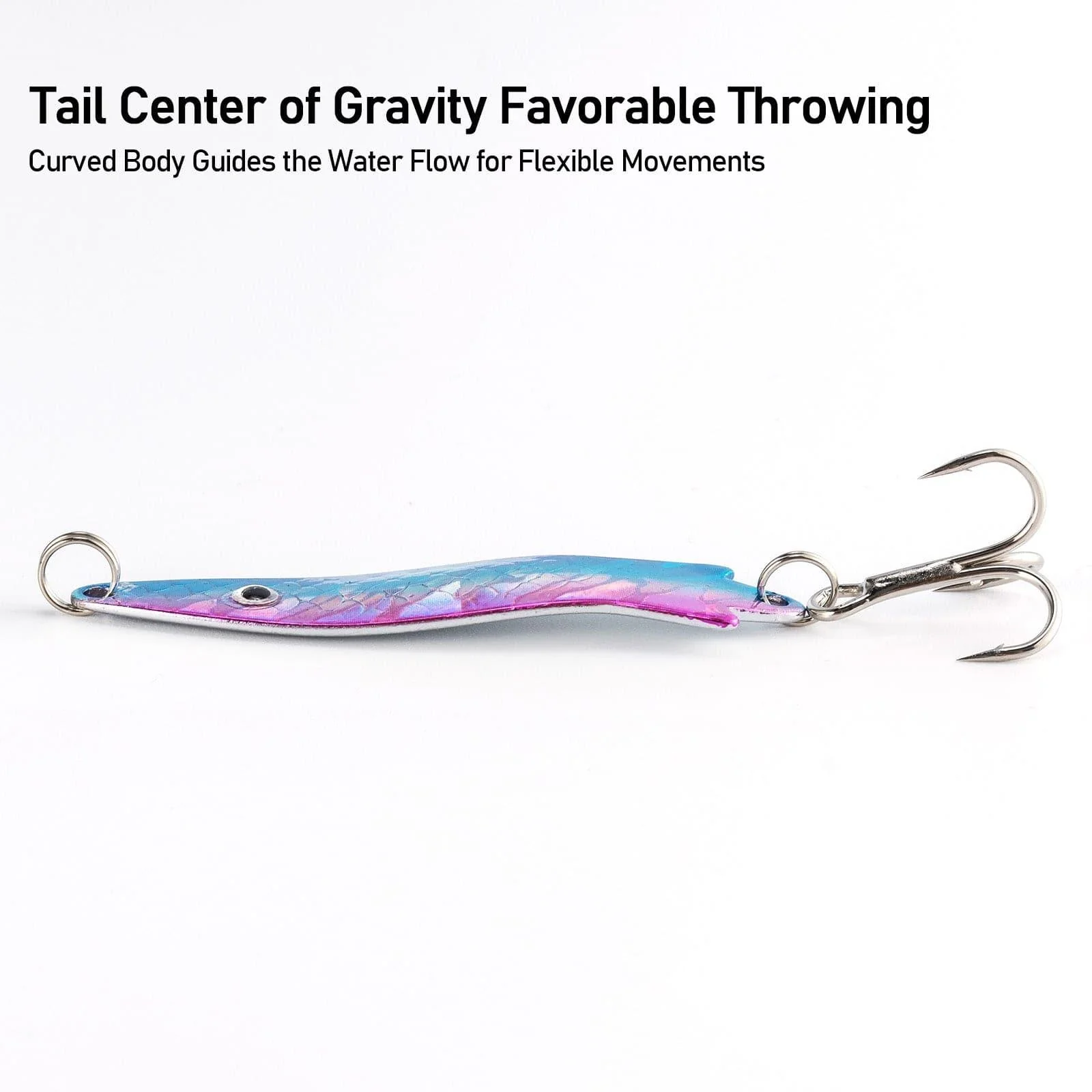 Dr.Fish 4pcs Spoons Fishing Spinners Lures 2.28'' 0.4oz - Image 5