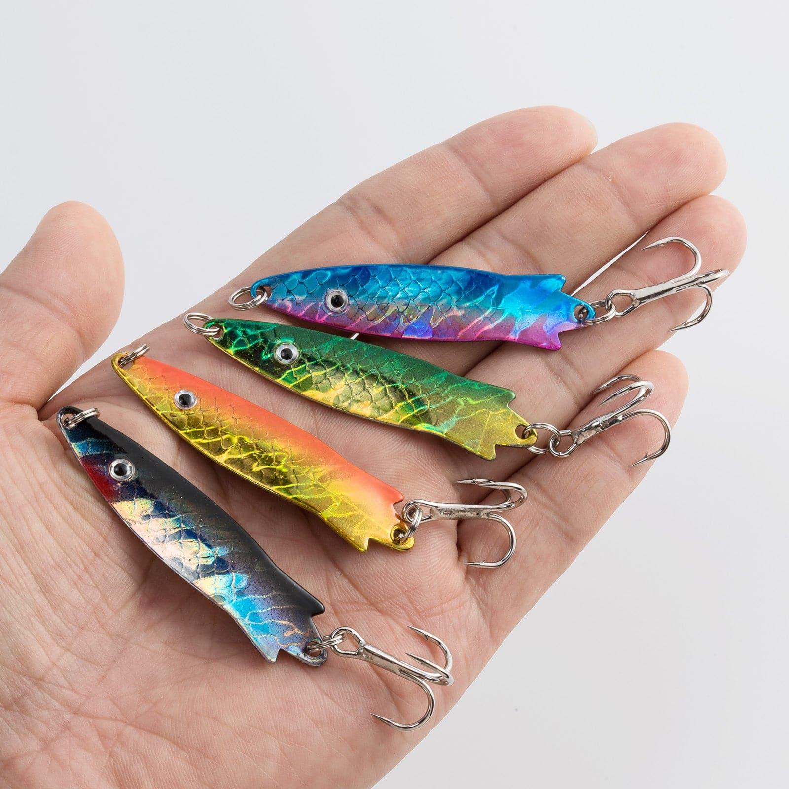 Dr.Fish 4pcs Spoons Fishing Spinners Lures 2.28'' 0.4oz - Image 6