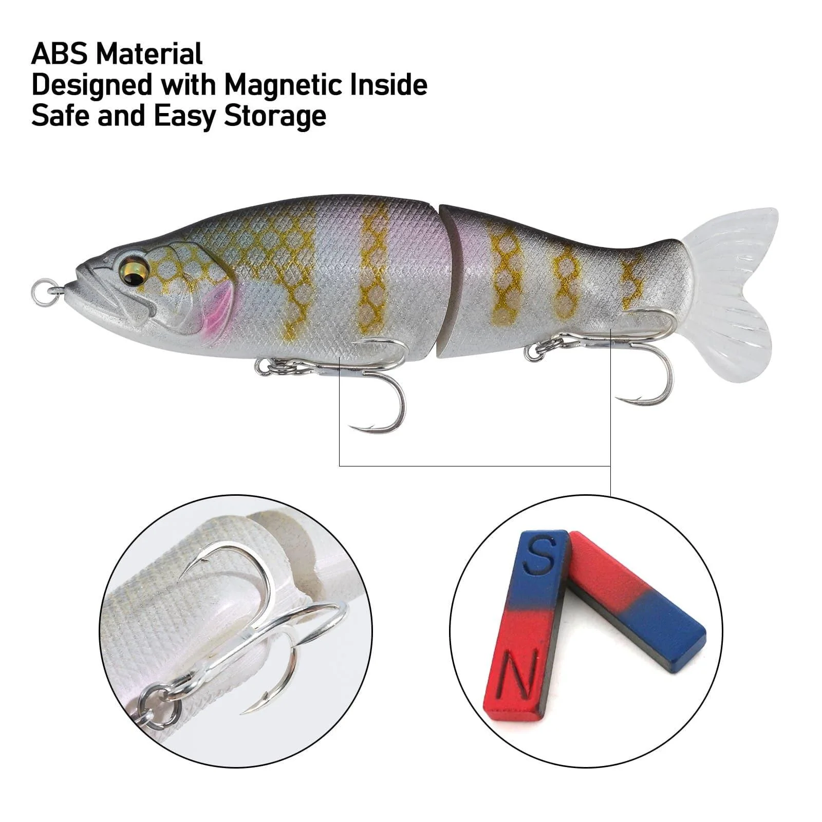 Dr.Fish  Jointed Swimbait Glide Lure 5.3''1oz - Image 11