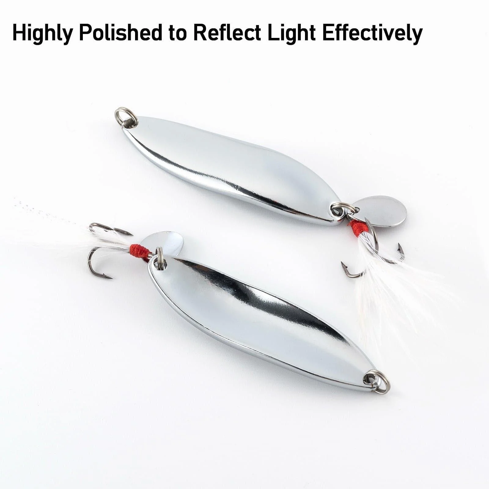 Dr.Fish 5pcs Metal S-shaped Spoon Lures - Image 3