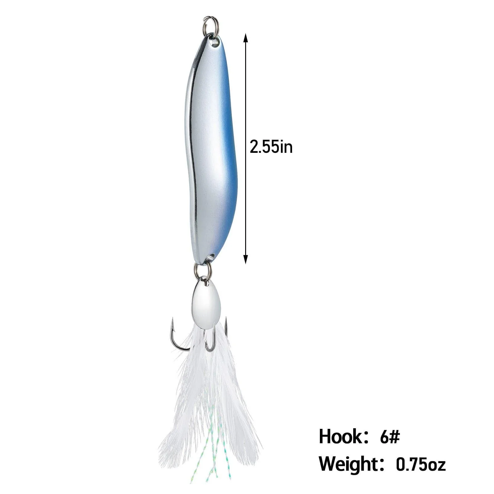 Dr.Fish 5pcs Metal S-shaped Spoon Lures - Image 5