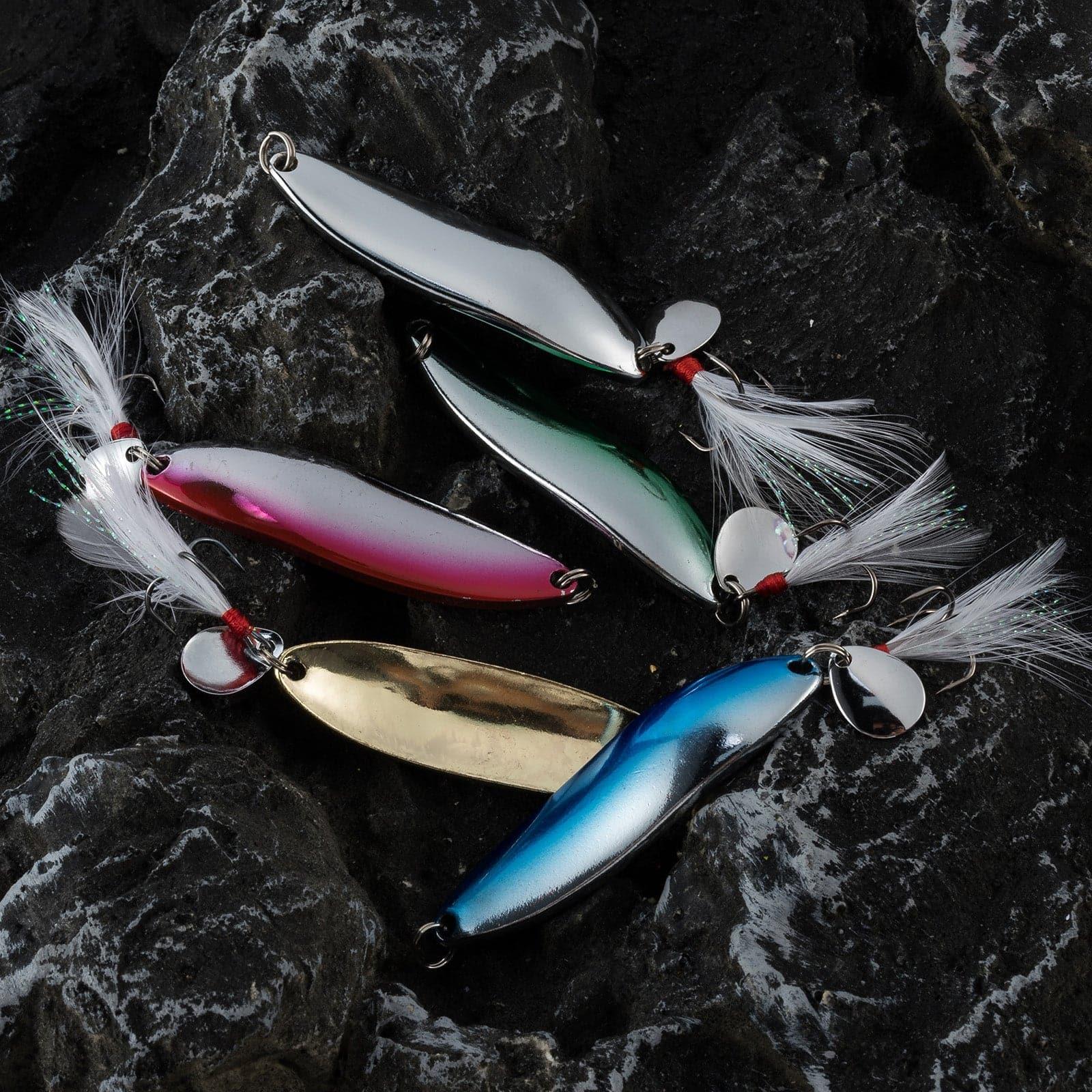 Dr.Fish 5pcs Metal S-shaped Spoon Lures - Image 6