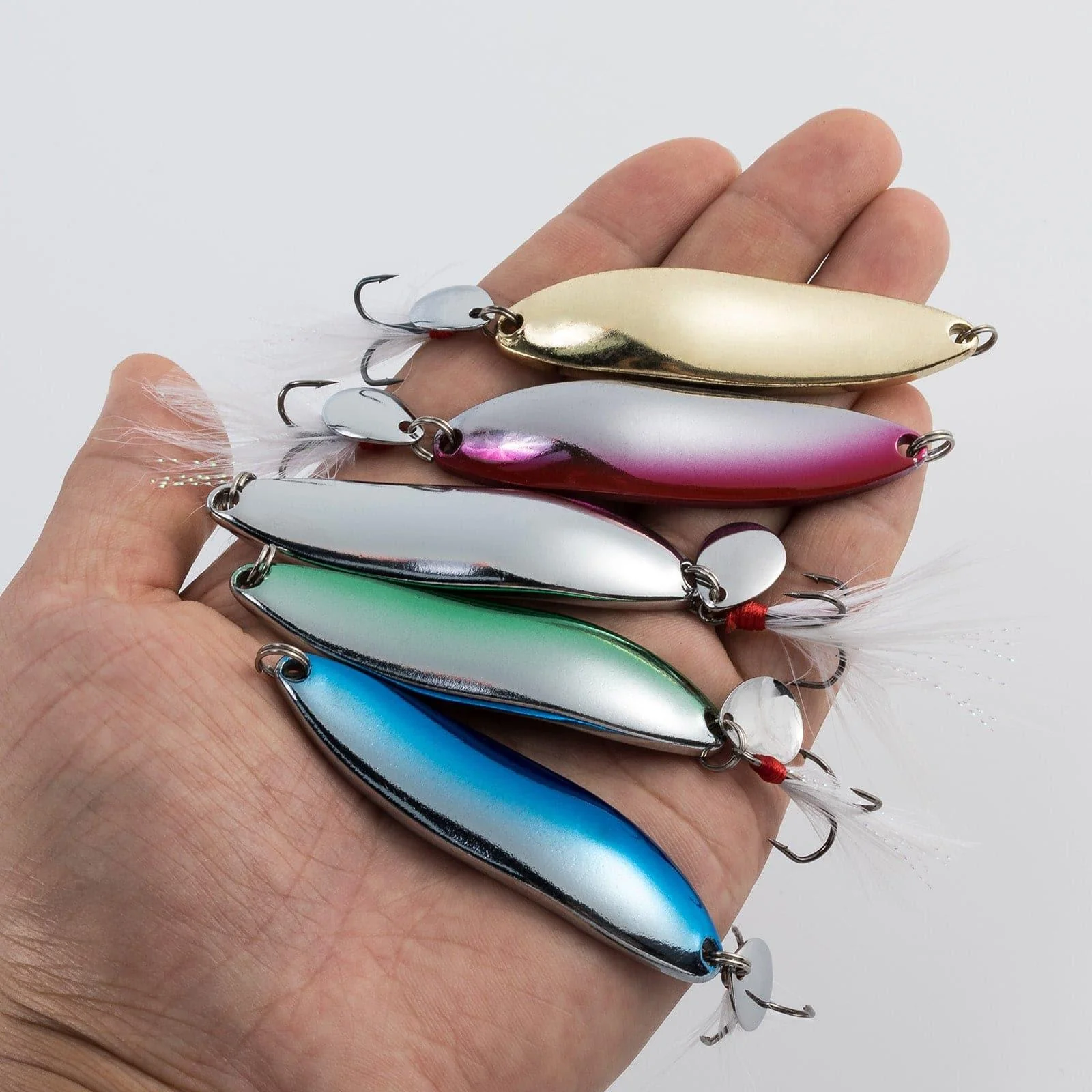Dr.Fish 5pcs Metal S-shaped Spoon Lures - Image 7
