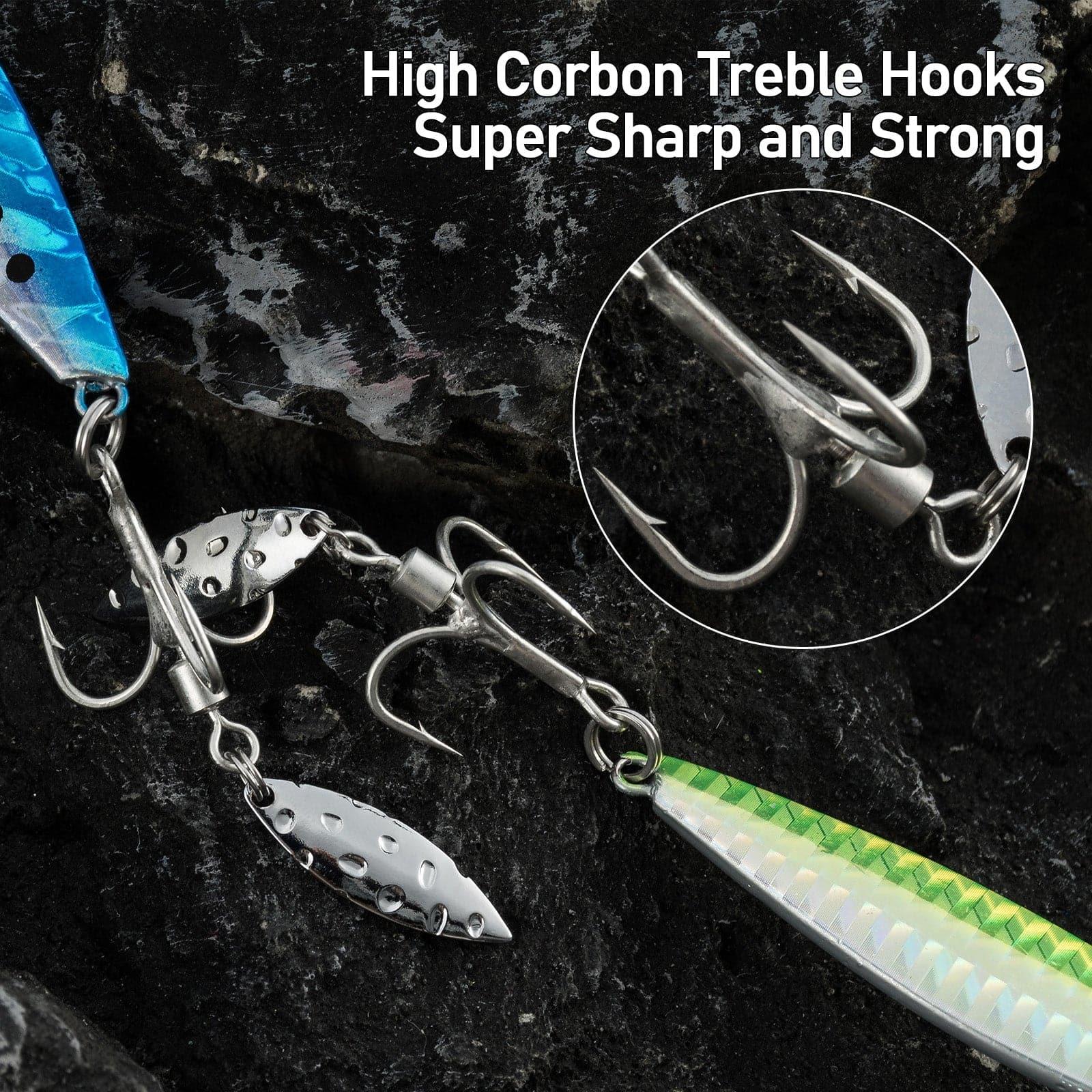 Dr.Fish 5pcs Spinner Blade Vertical Diamond Jig  0.25-1.06oz - Image 3