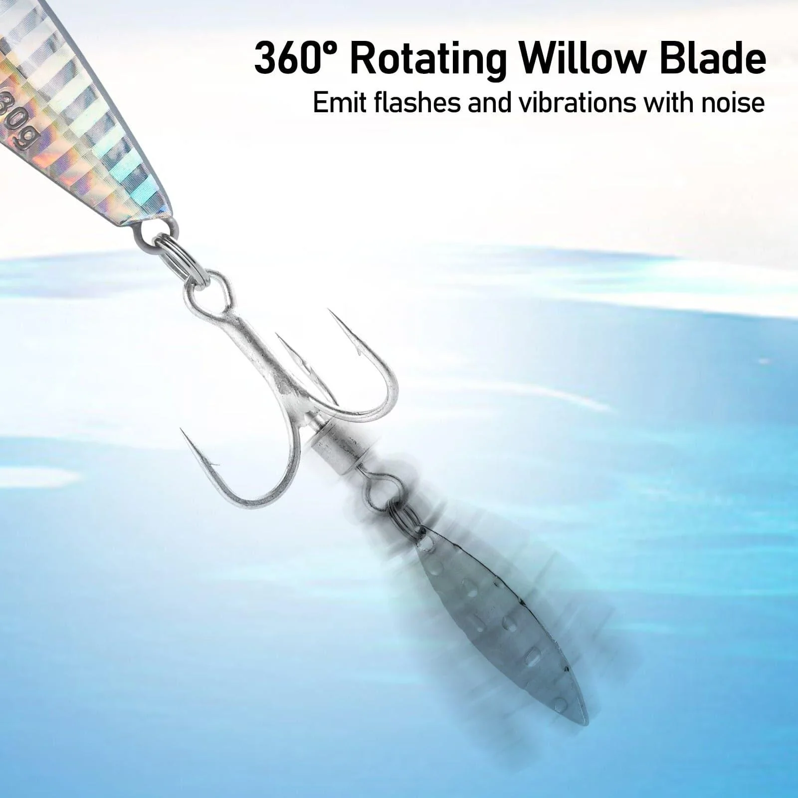 Dr.Fish 5pcs Spinner Blade Vertical Diamond Jig  0.25-1.06oz - Image 4