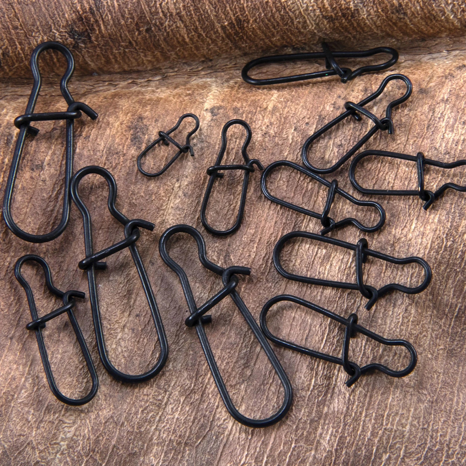 Dr.Fish 50/100pcs STK Matt Black Snaps #000-#8 - Image 6