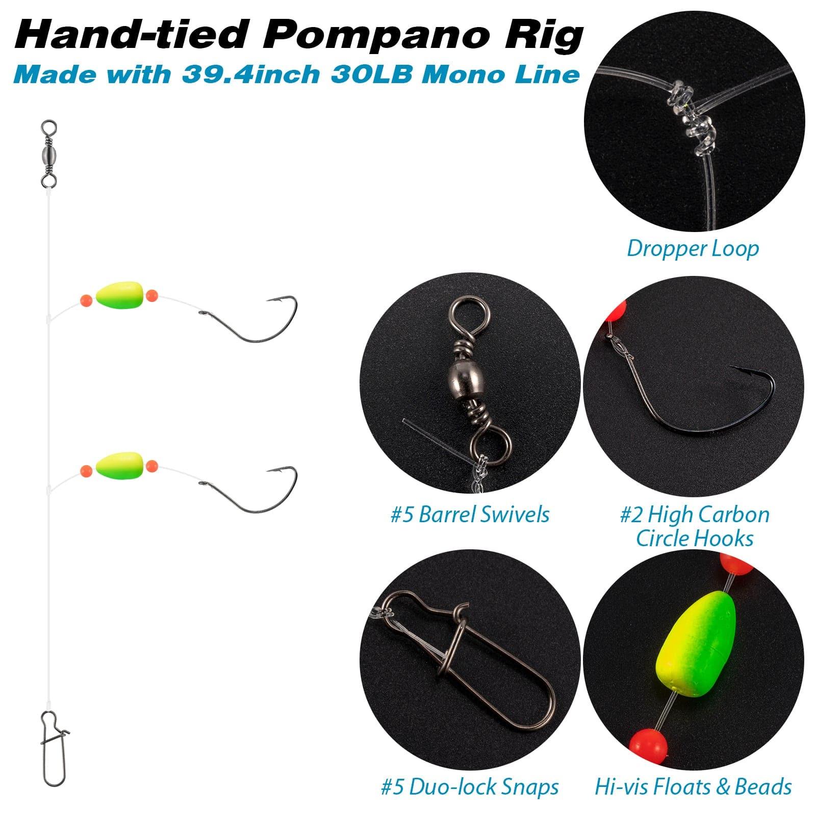 Dr.Fish 5pcs Pompano Rigs Surf Fishing Rigs - Image 2